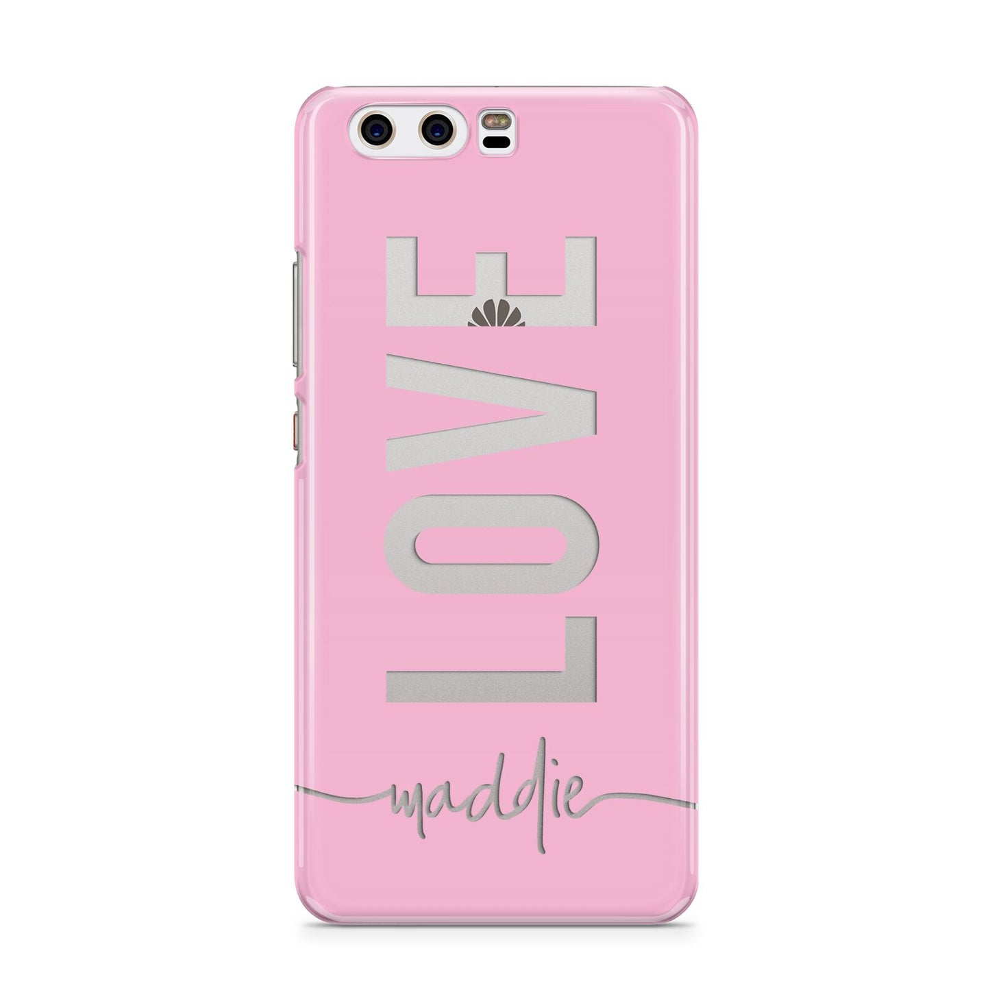 Personalised Love See Through Name Huawei P10 Phone Case