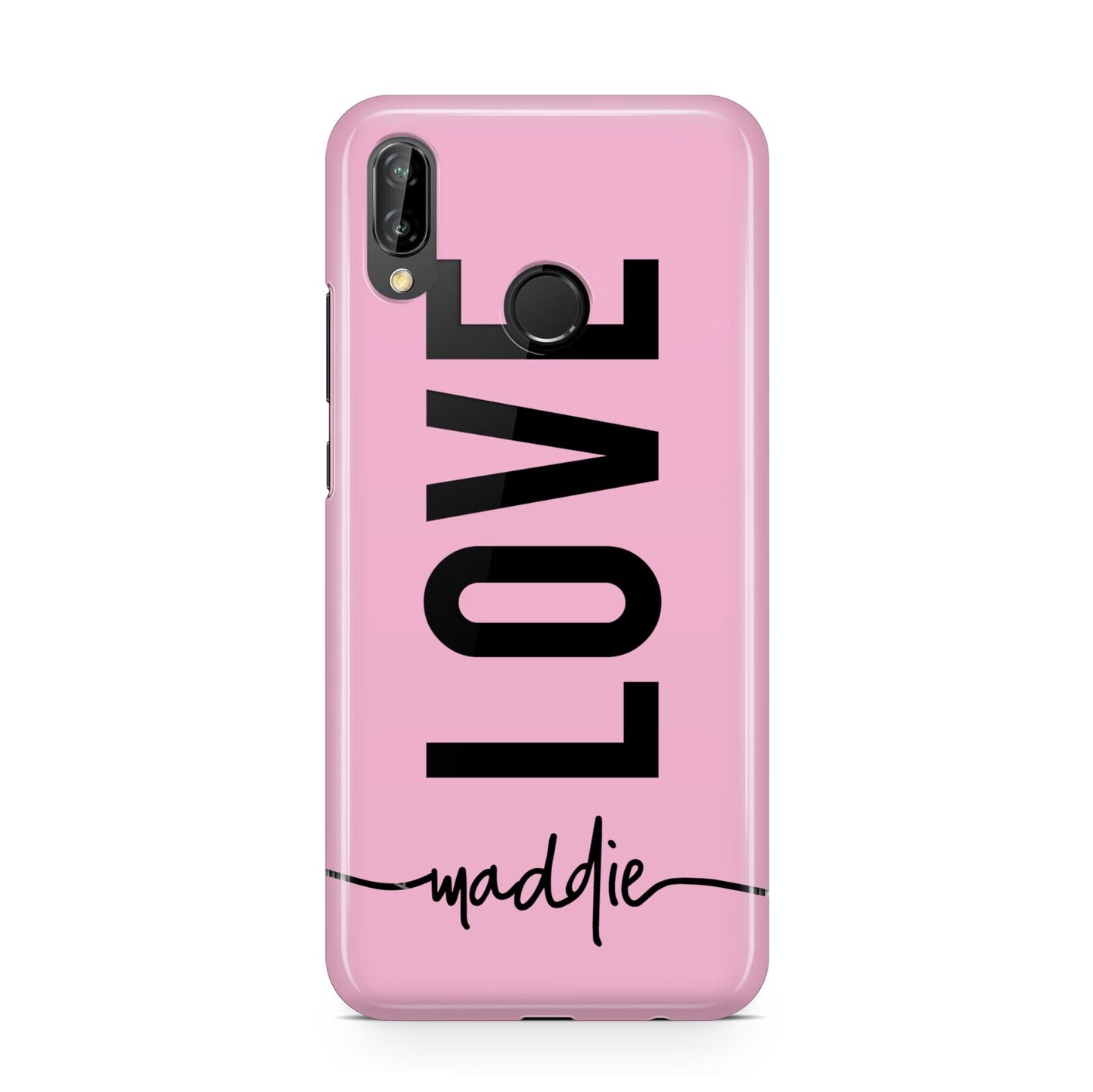 Personalised Love See Through Name Huawei P20 Lite Phone Case