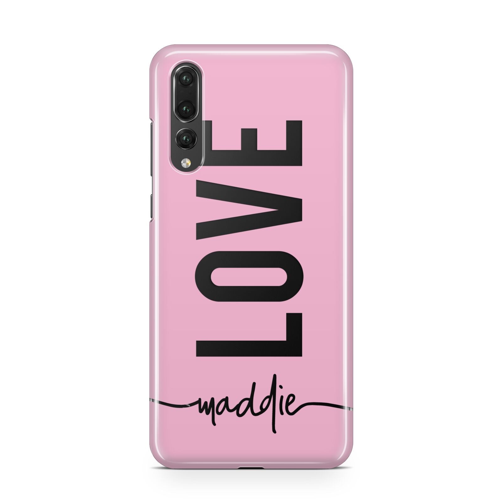 Personalised Love See Through Name Huawei P20 Pro Phone Case