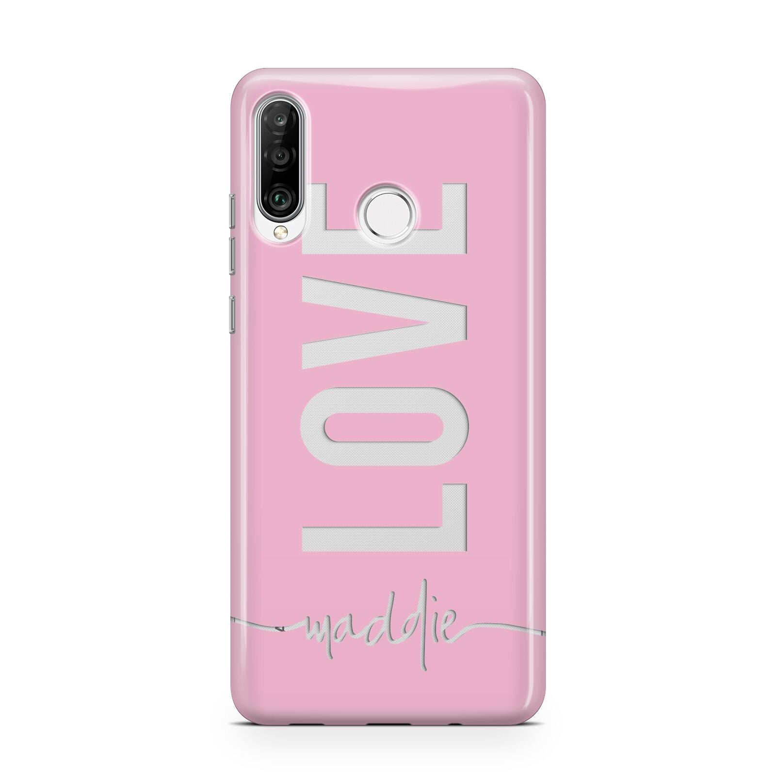 Personalised Love See Through Name Huawei P30 Lite Phone Case