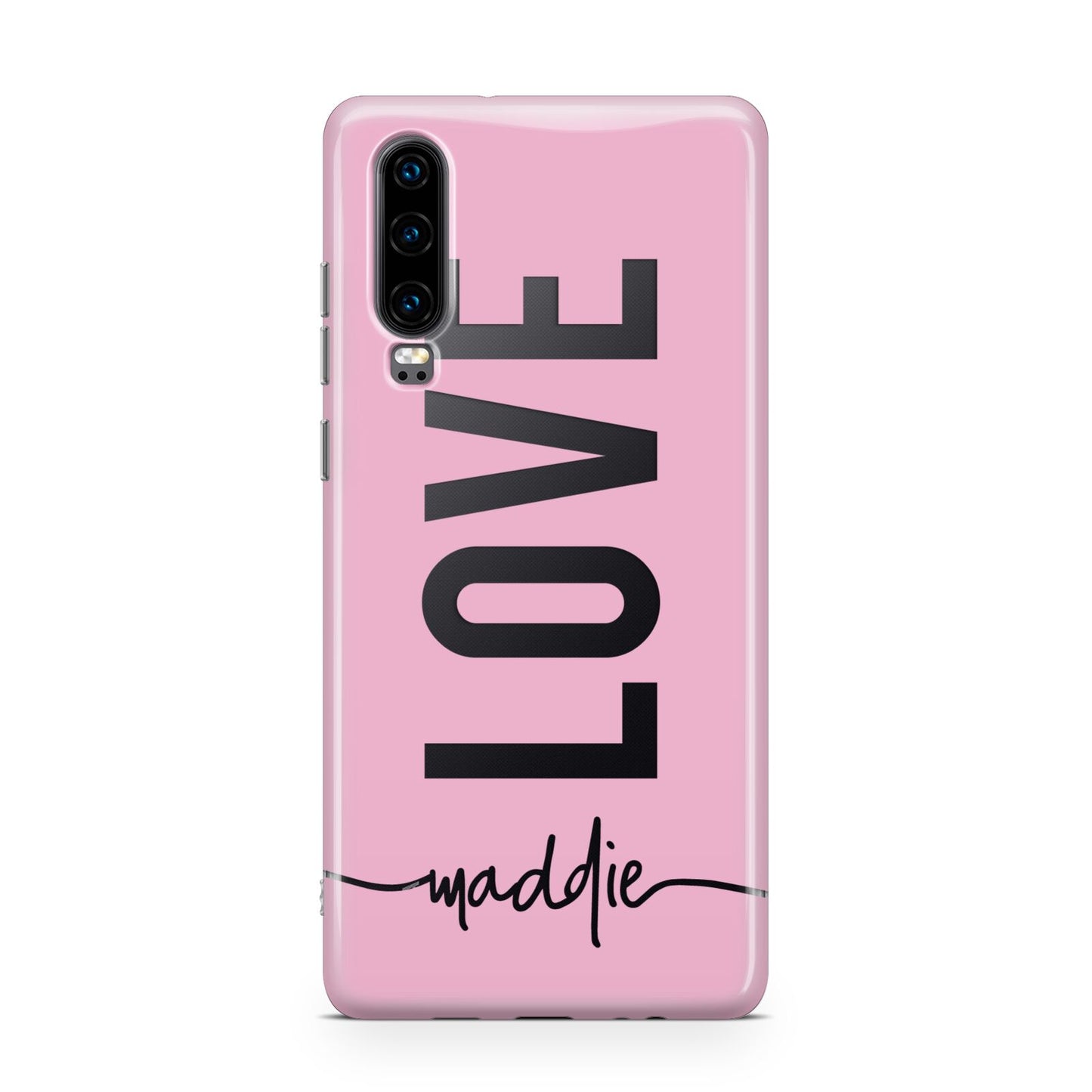 Personalised Love See Through Name Huawei P30 Phone Case