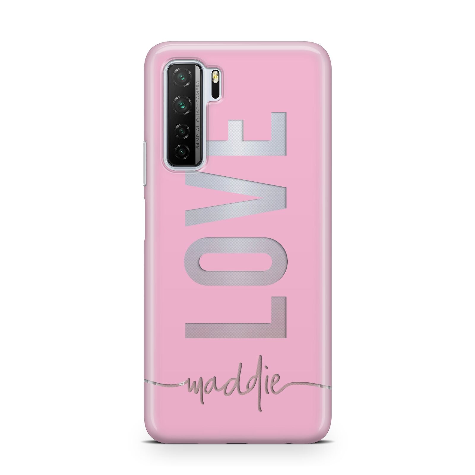 Personalised Love See Through Name Huawei P40 Lite 5G Phone Case