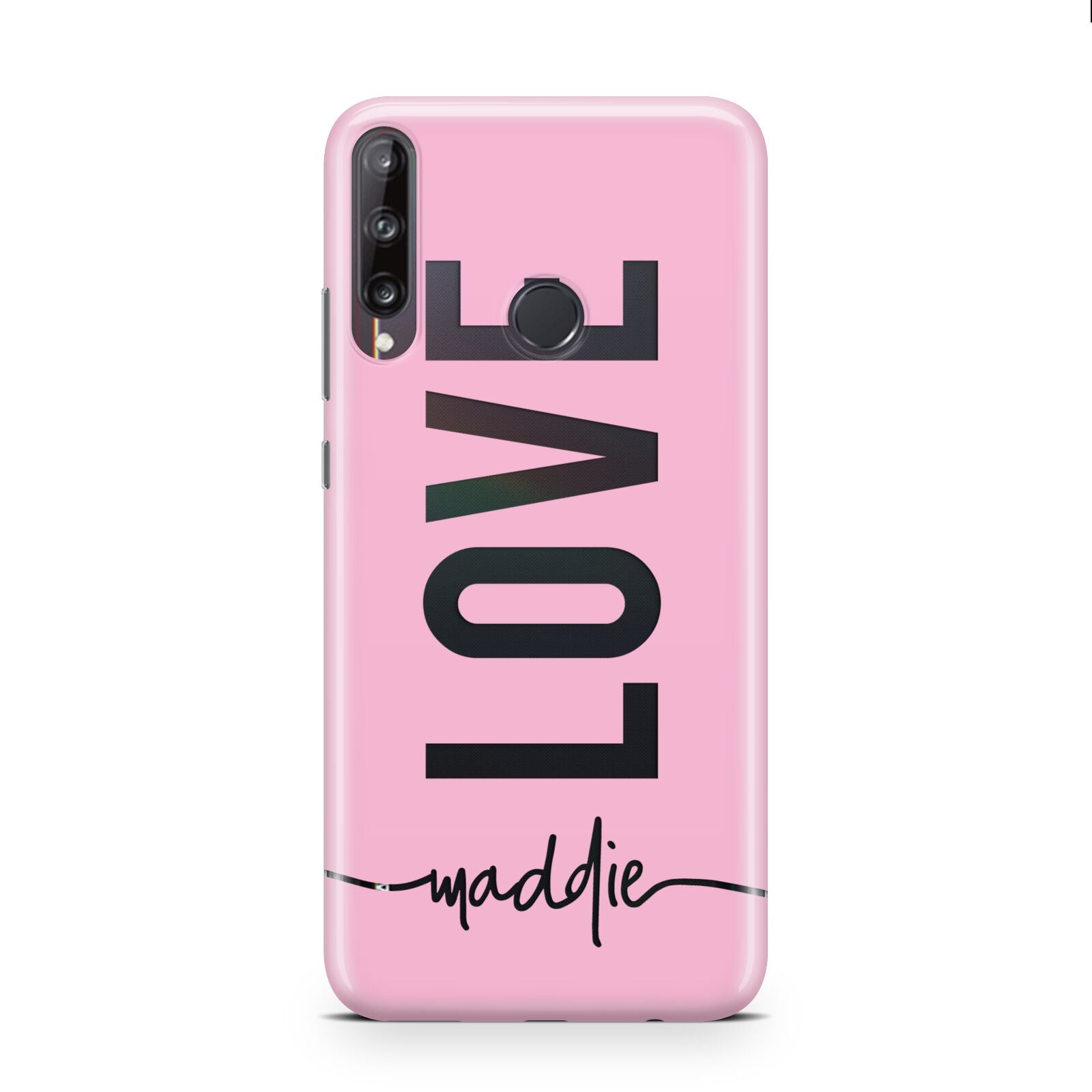 Personalised Love See Through Name Huawei P40 Lite E Phone Case