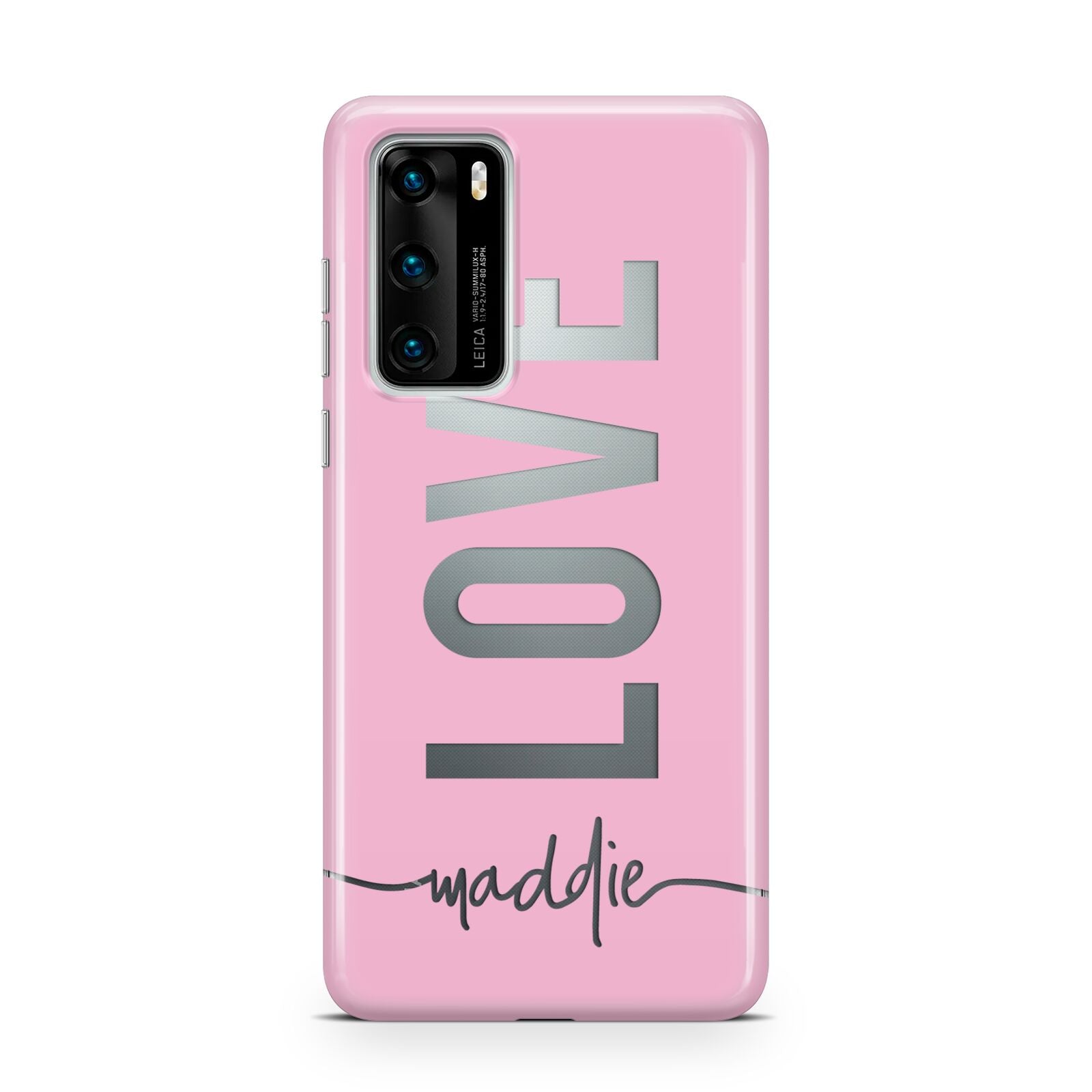 Personalised Love See Through Name Huawei P40 Phone Case