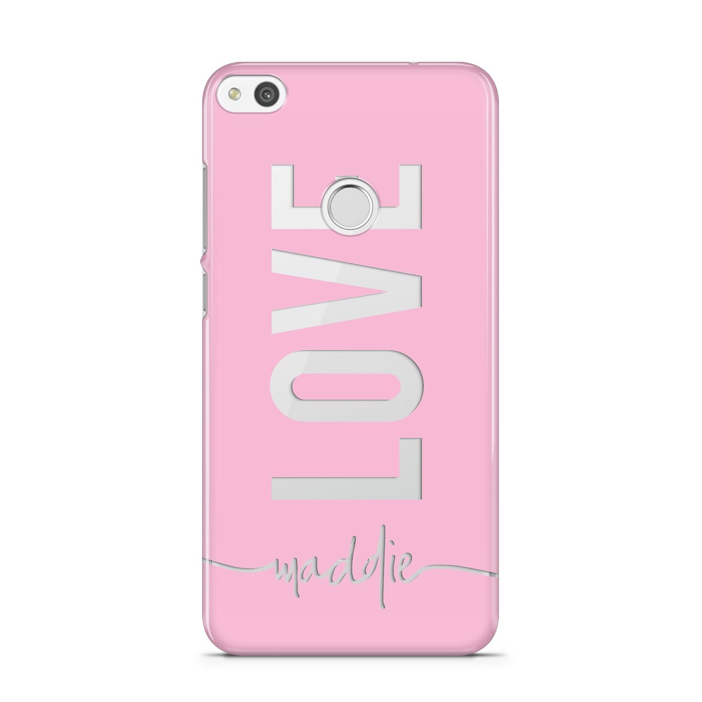 Personalised Love See Through Name Huawei P8 Lite Case