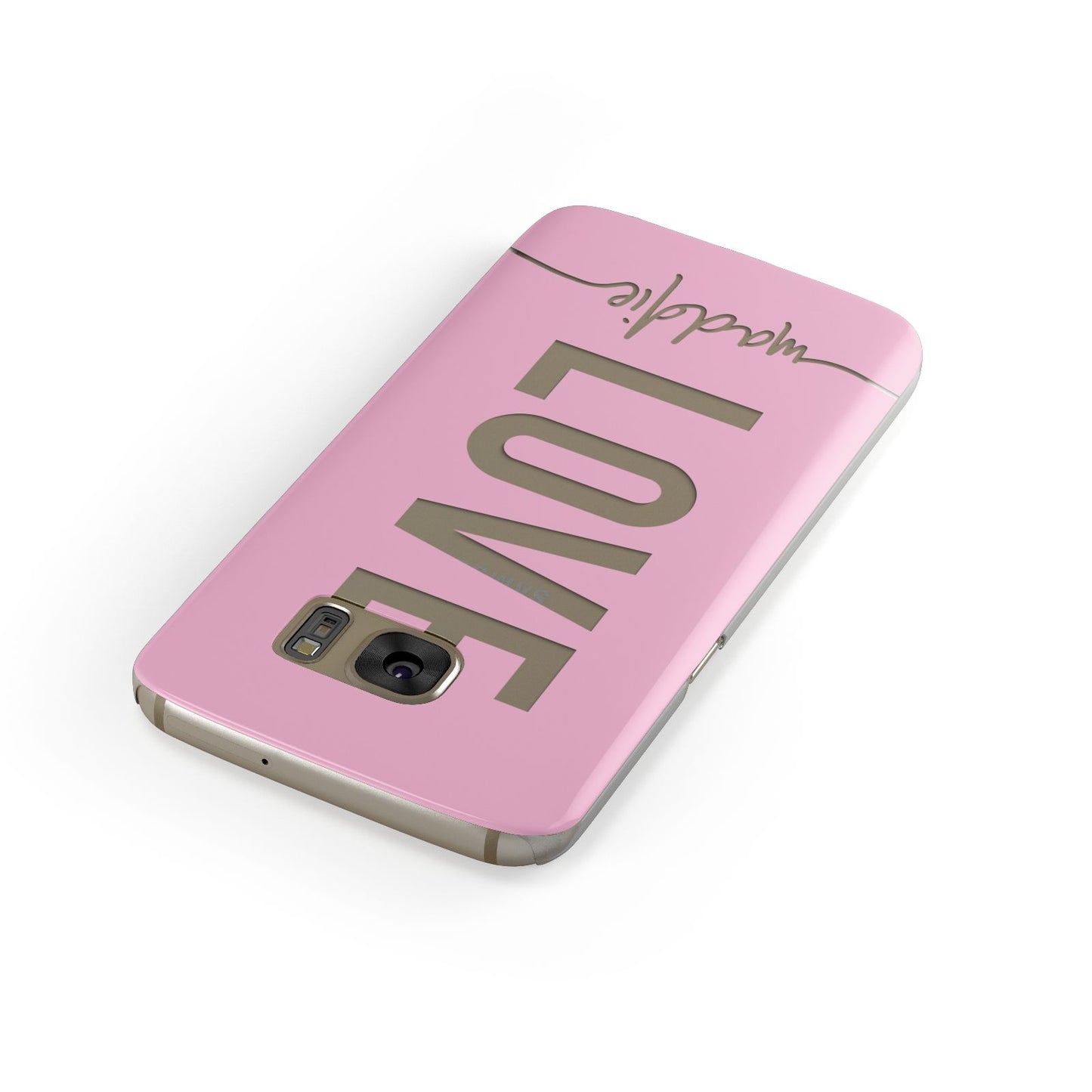 Personalised Love See Through Name Samsung Galaxy Case Front Close Up