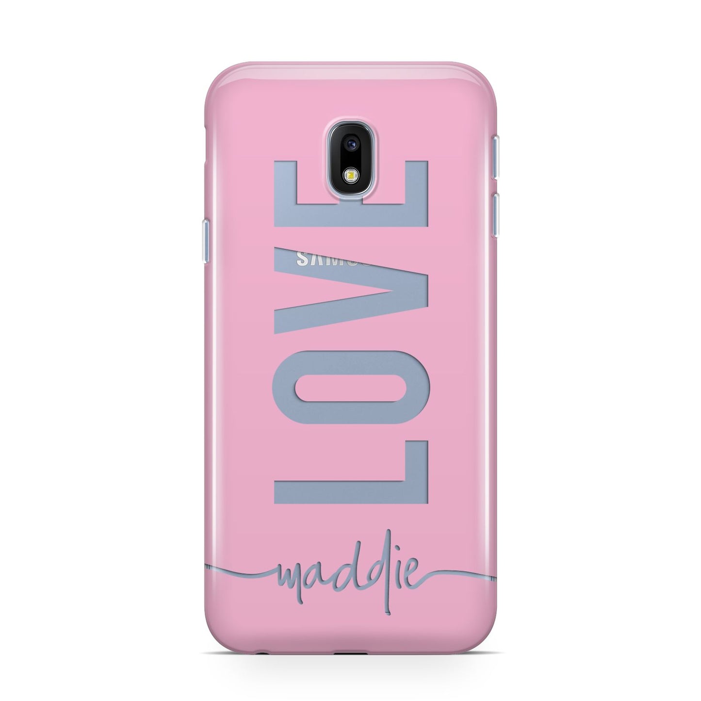 Personalised Love See Through Name Samsung Galaxy J3 2017 Case