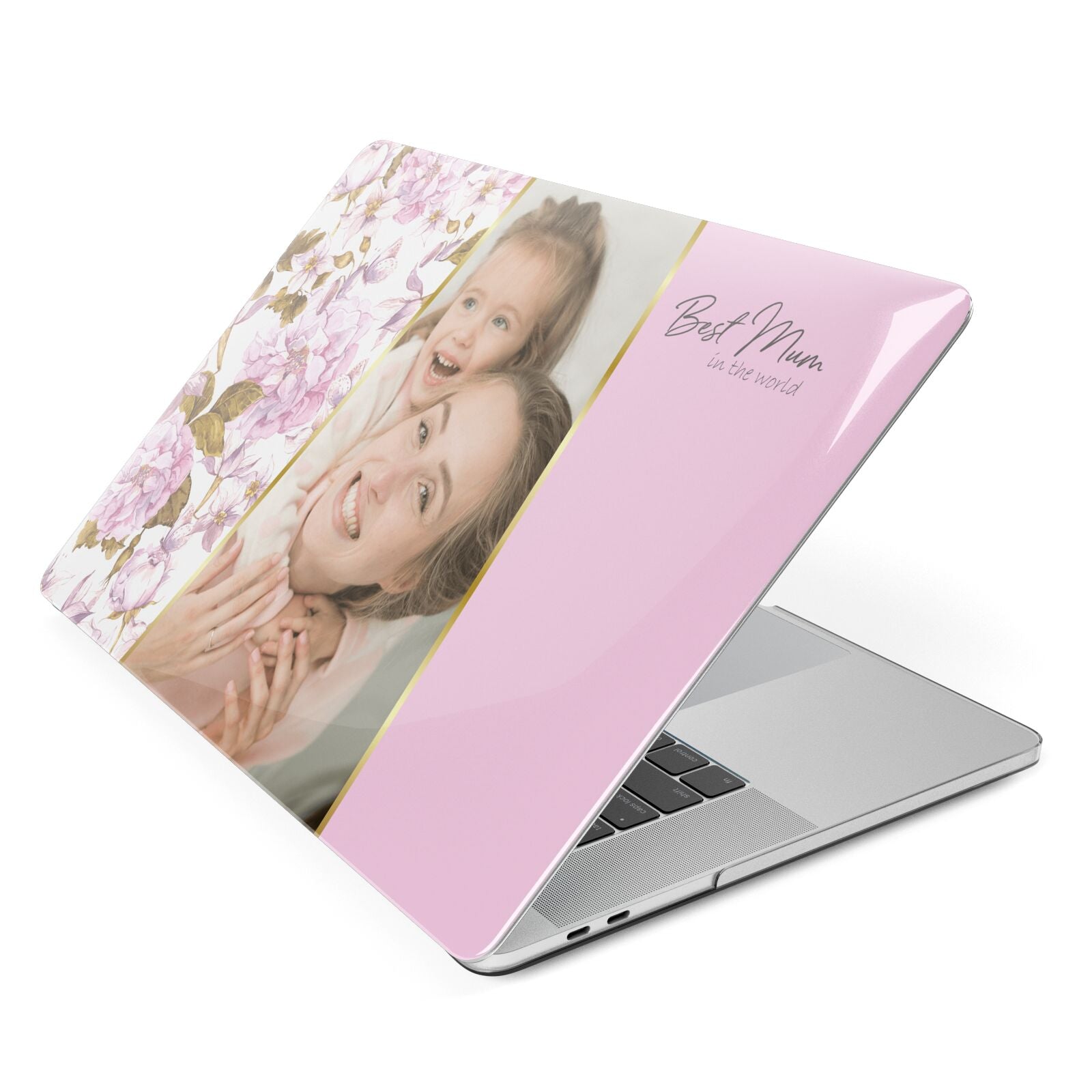 Personalised Love You Mum Apple MacBook Case Side View