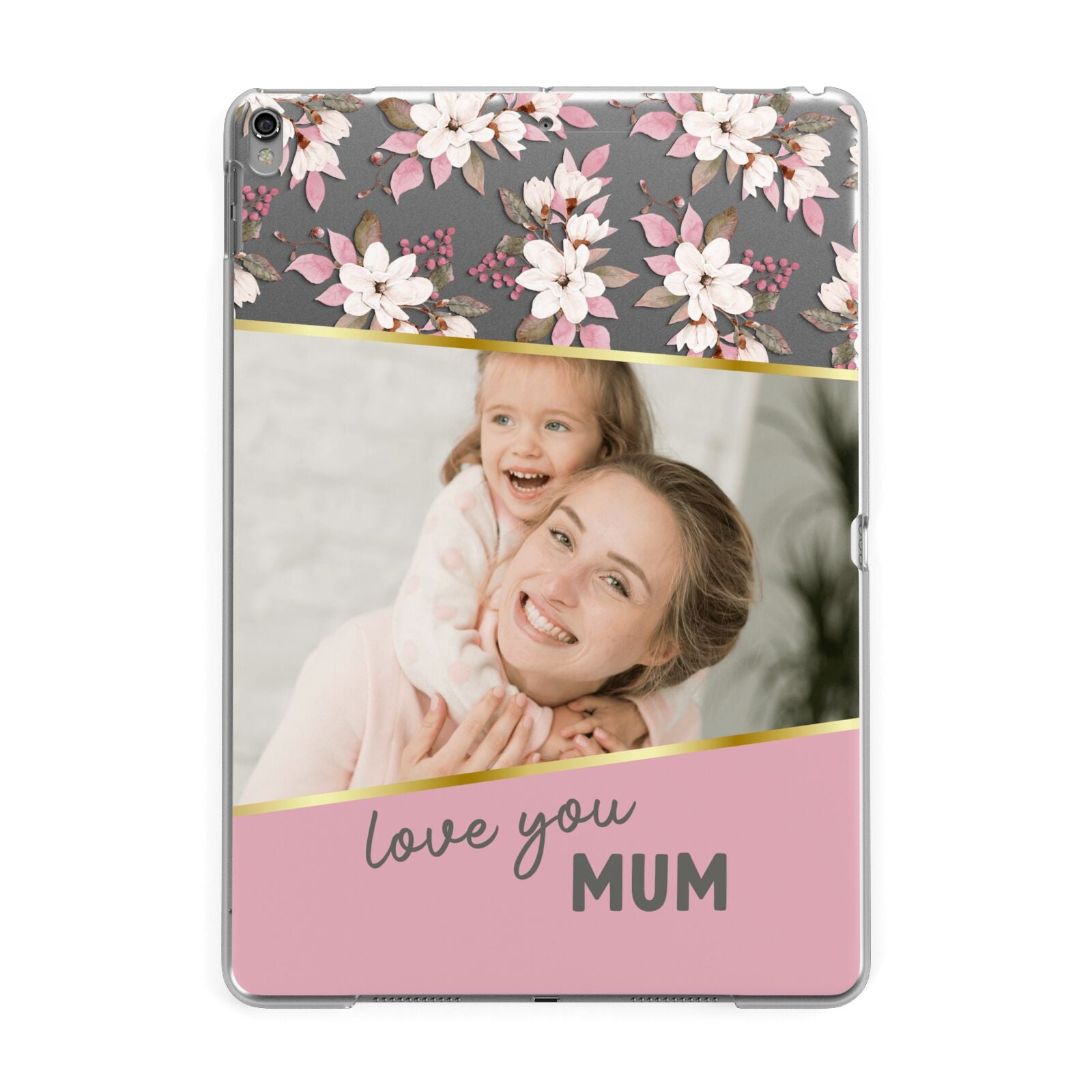 Personalised Love You Mum Apple iPad Grey Case