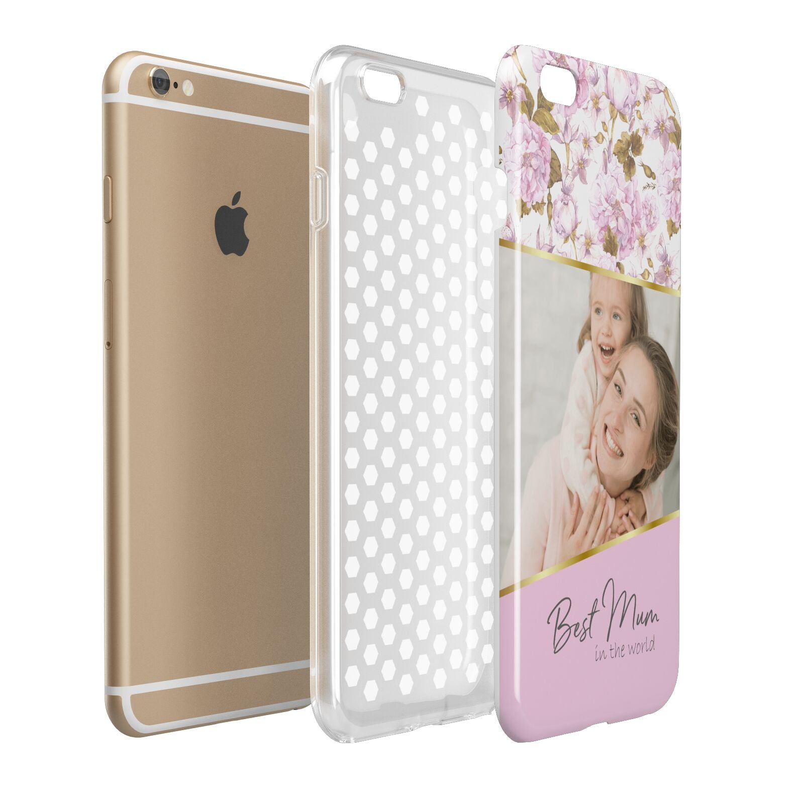 Personalised Love You Mum Apple iPhone 6 Plus 3D Tough Case Expand Detail Image