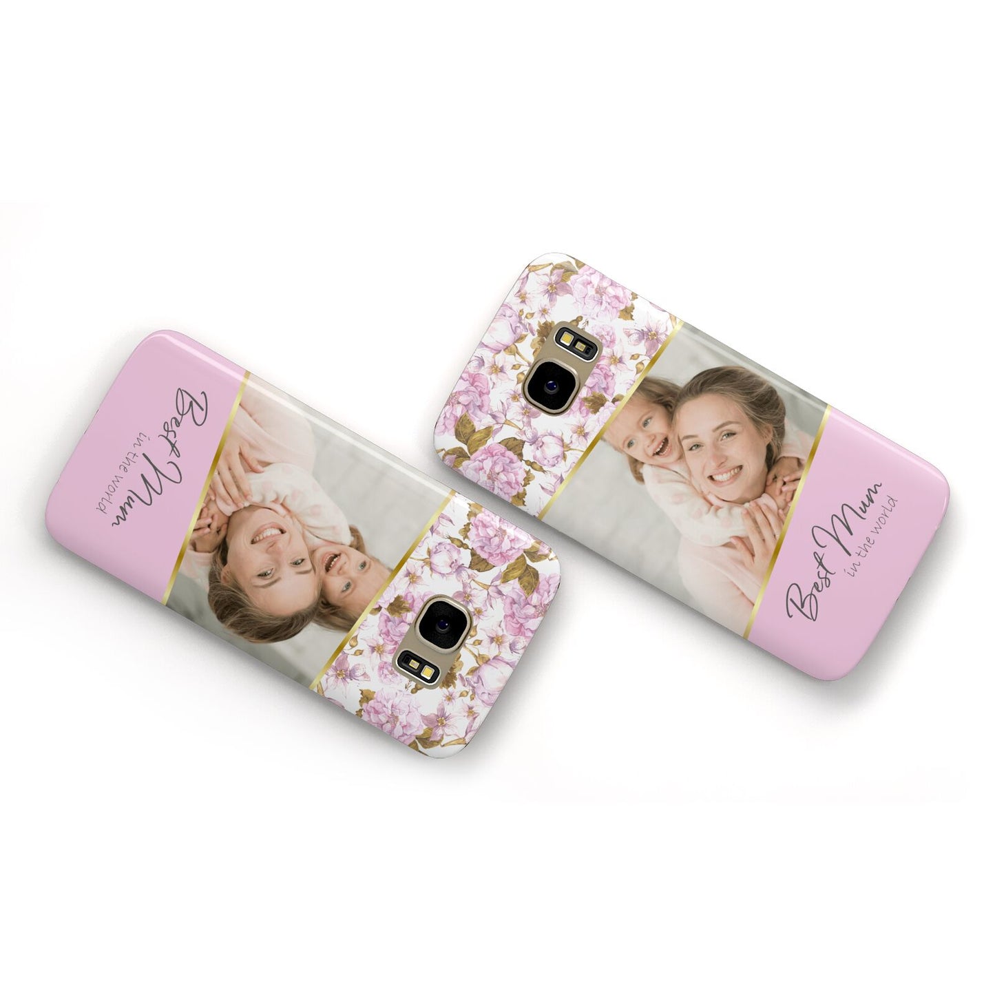 Personalised Love You Mum Samsung Galaxy Case Flat Overview