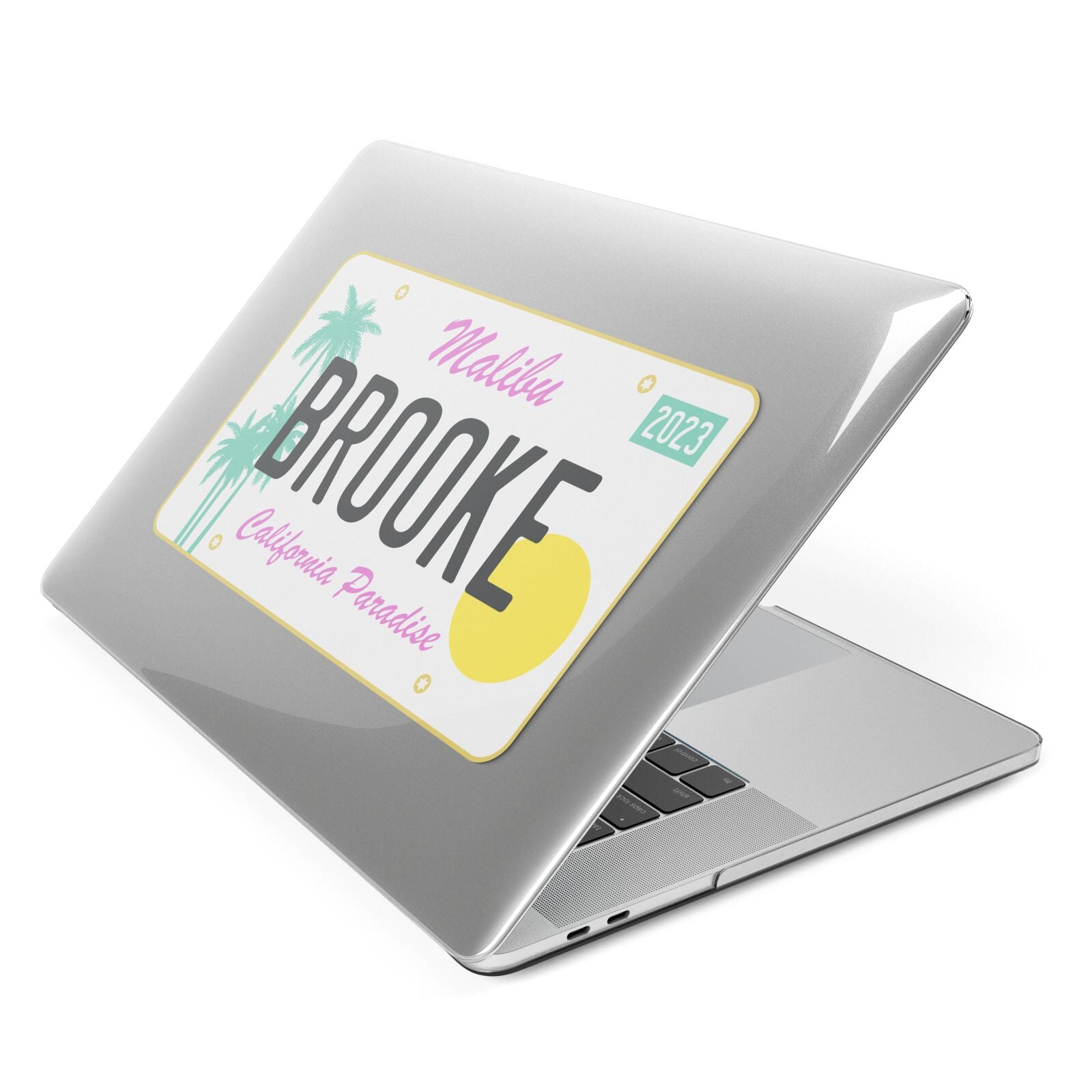 Personalised Malibu License Plate Macbook Case – Dyefor