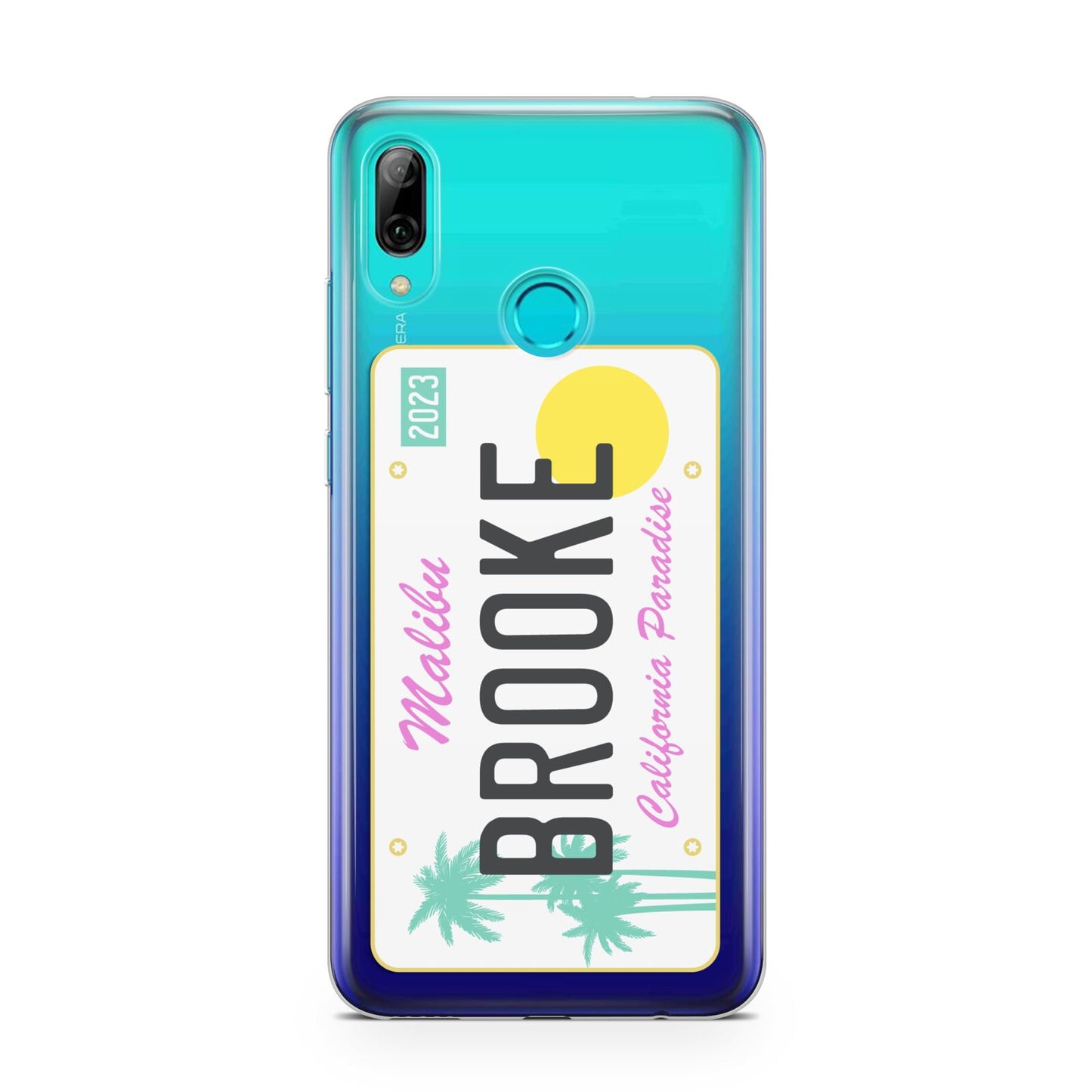 Personalised Malibu License Plate Huawei P Smart 2019 Case