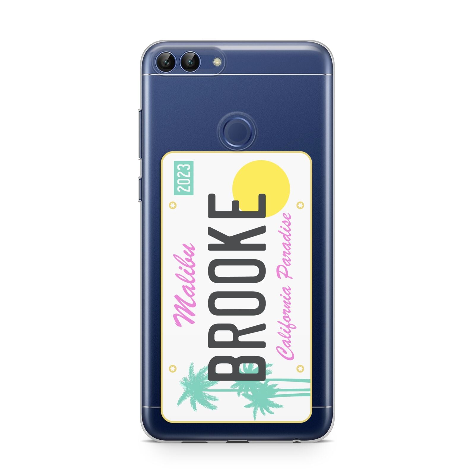 Personalised Malibu License Plate Huawei P Smart Case