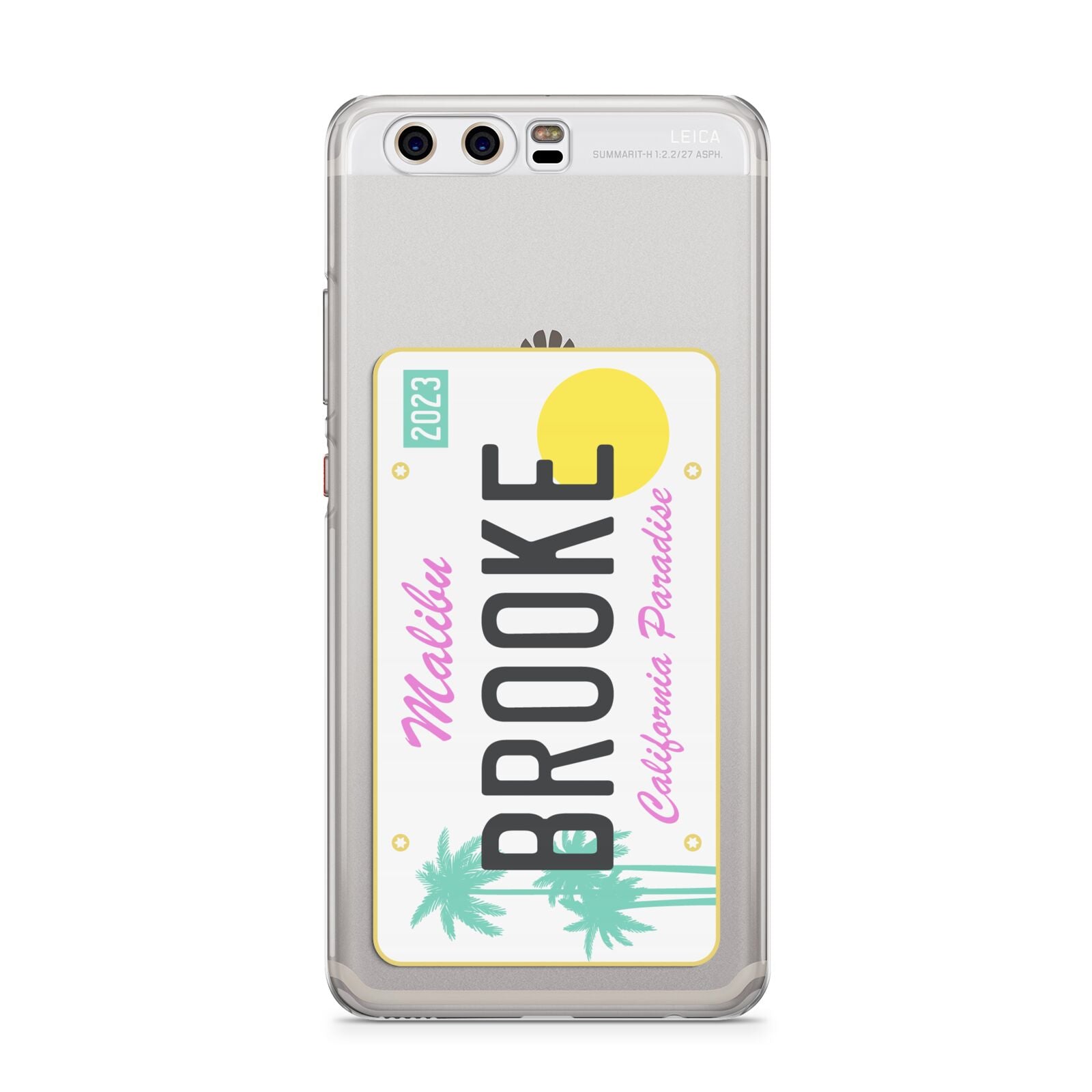 Personalised Malibu License Plate Huawei P10 Phone Case