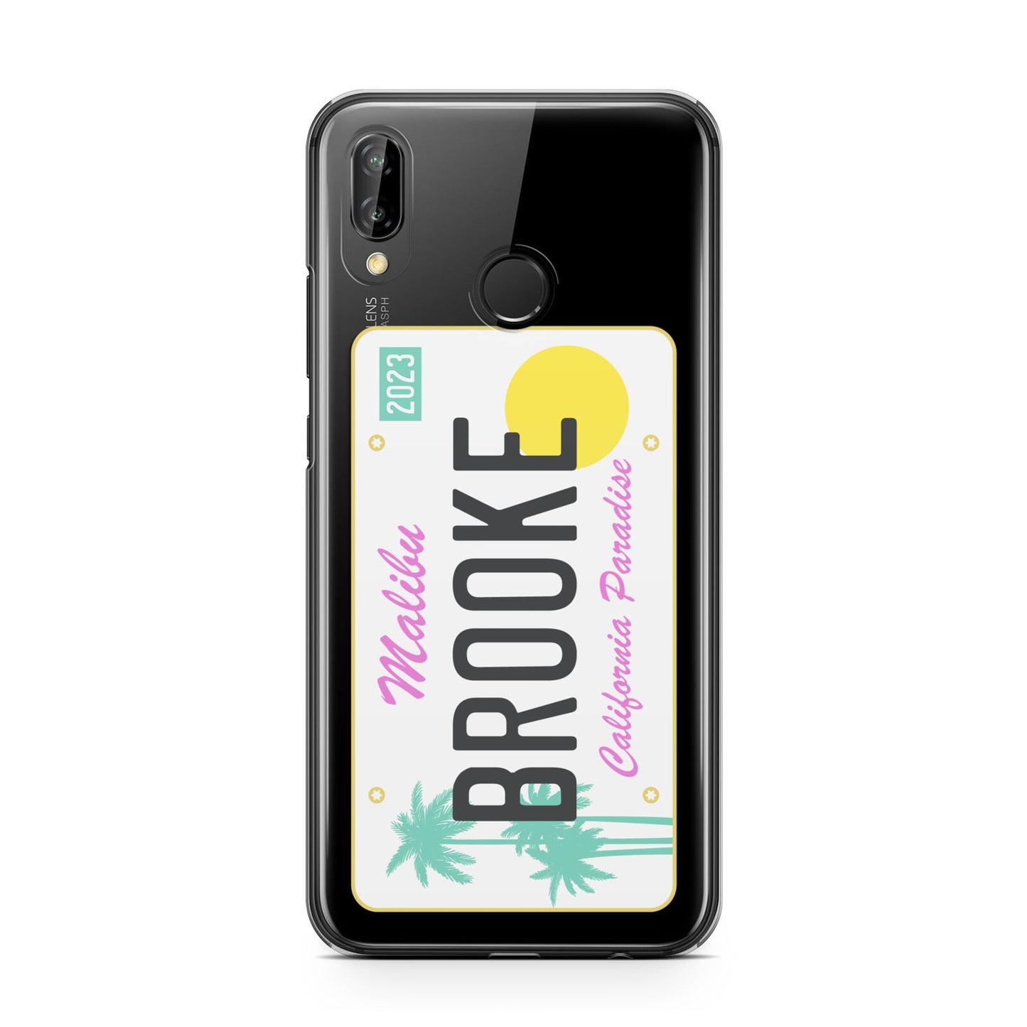 Personalised Malibu License Plate Huawei P20 Lite Phone Case