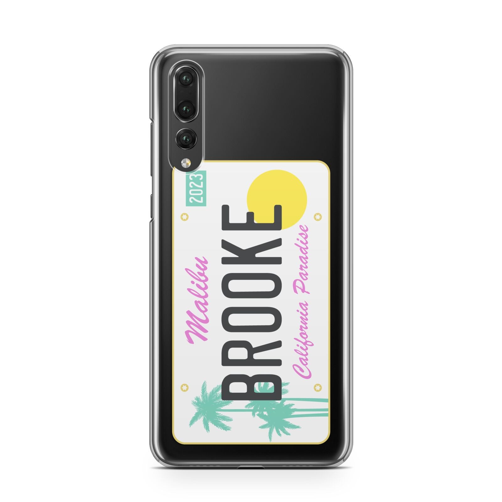 Personalised Malibu License Plate Huawei P20 Pro Phone Case