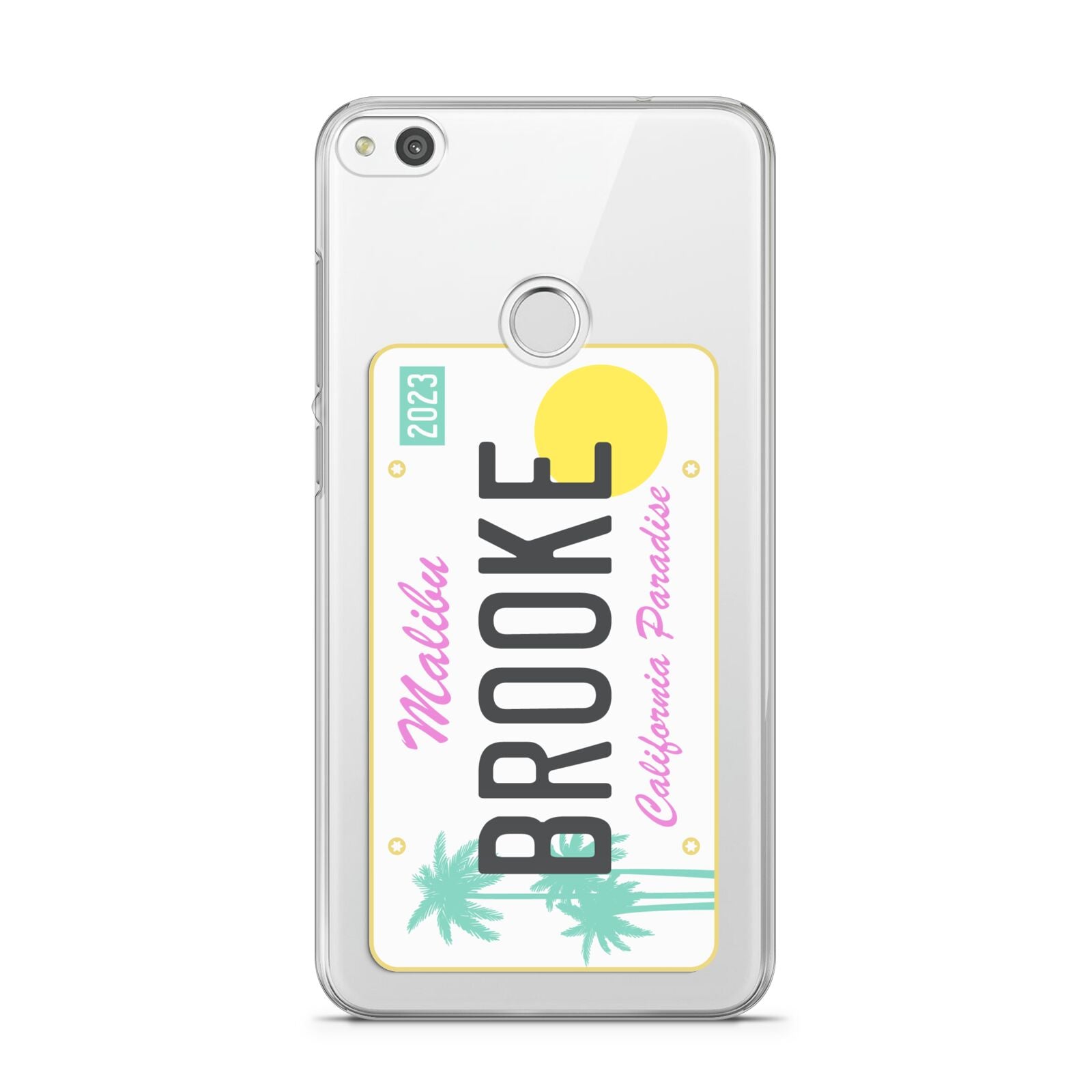 Personalised Malibu License Plate Huawei P8 Lite Case