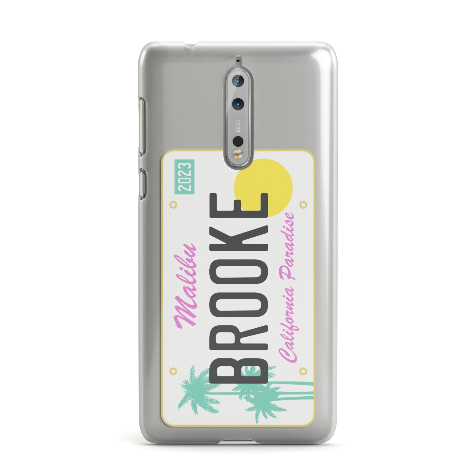 Personalised Malibu License Plate Nokia Case