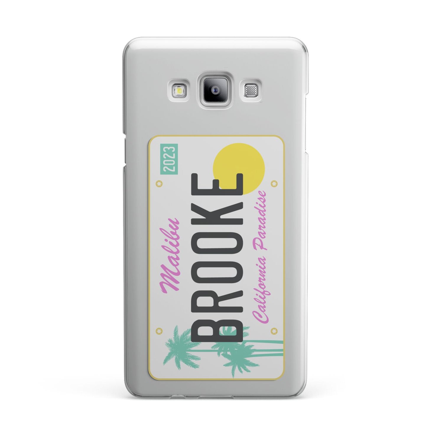 Personalised Malibu License Plate Samsung Galaxy A7 2015 Case