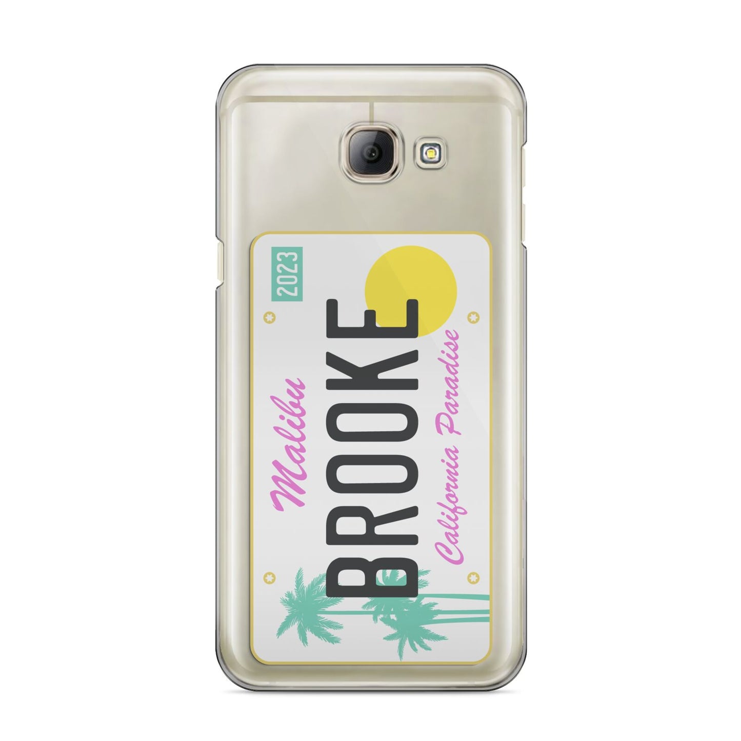 Personalised Malibu License Plate Samsung Galaxy A8 2016 Case