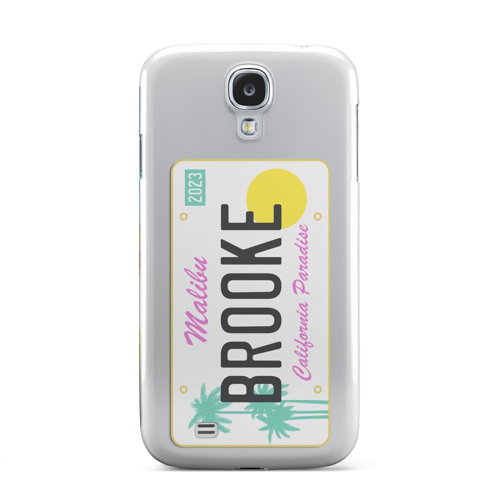 Personalised Malibu License Plate Samsung Galaxy S4 Case