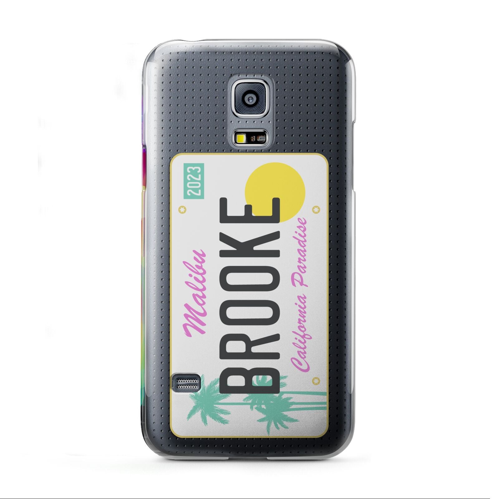 Personalised Malibu License Plate Samsung Galaxy S5 Mini Case