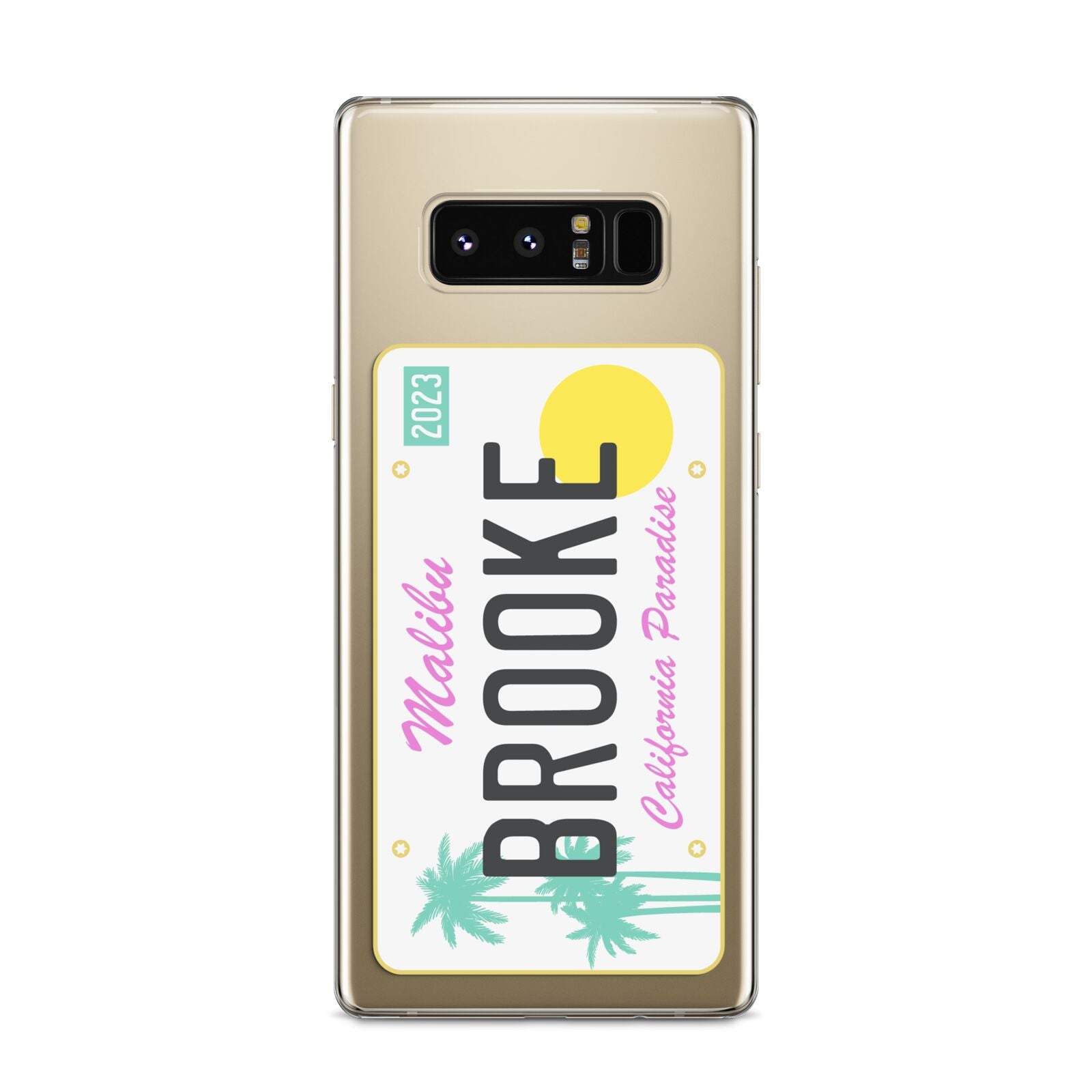 Personalised Malibu License Plate Samsung Galaxy S8 Case