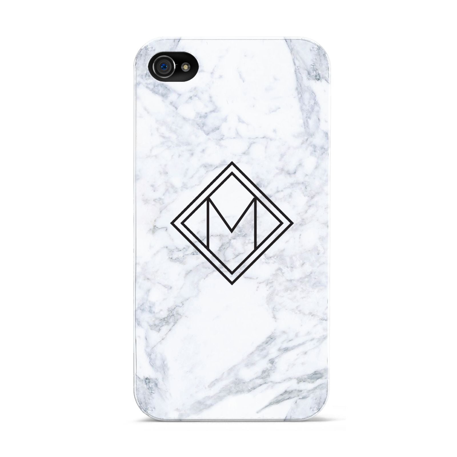 Personalised Marble Customised Initials Apple iPhone 4s Case