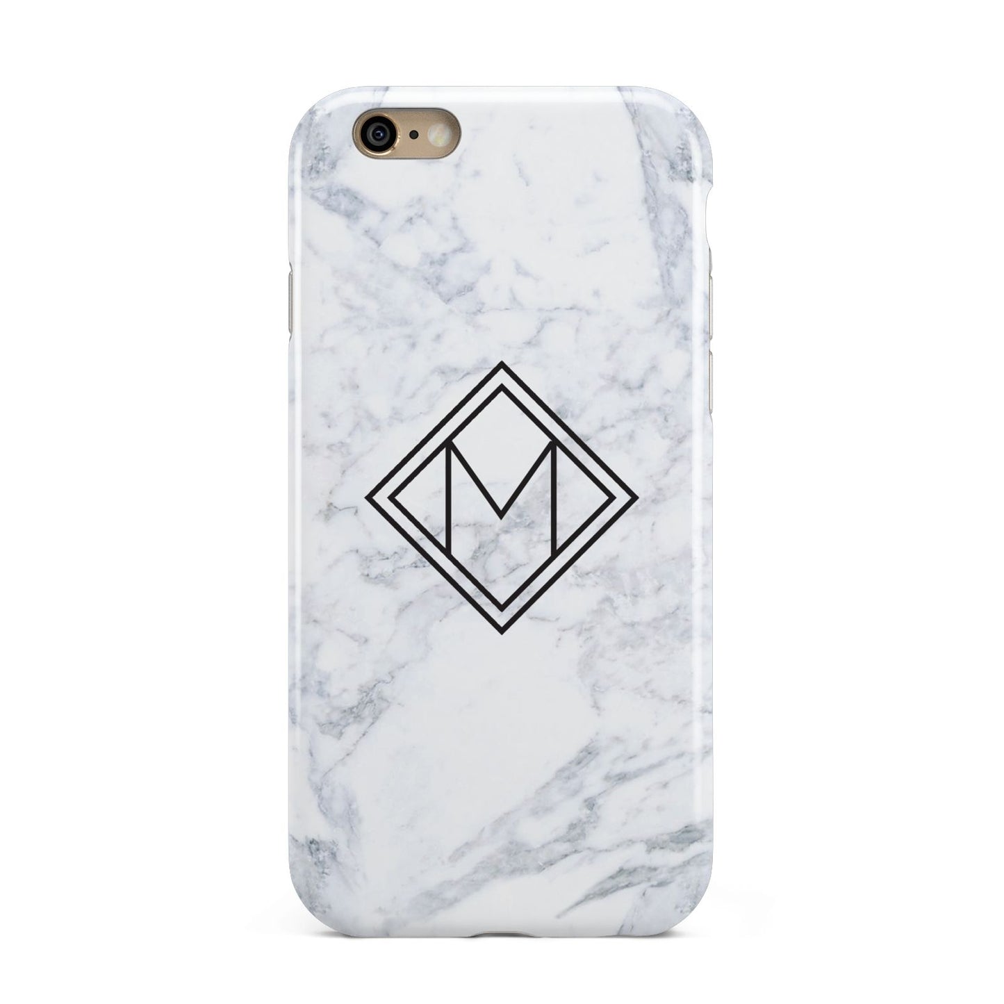 Personalised Marble Customised Initials Apple iPhone 6 3D Tough Case