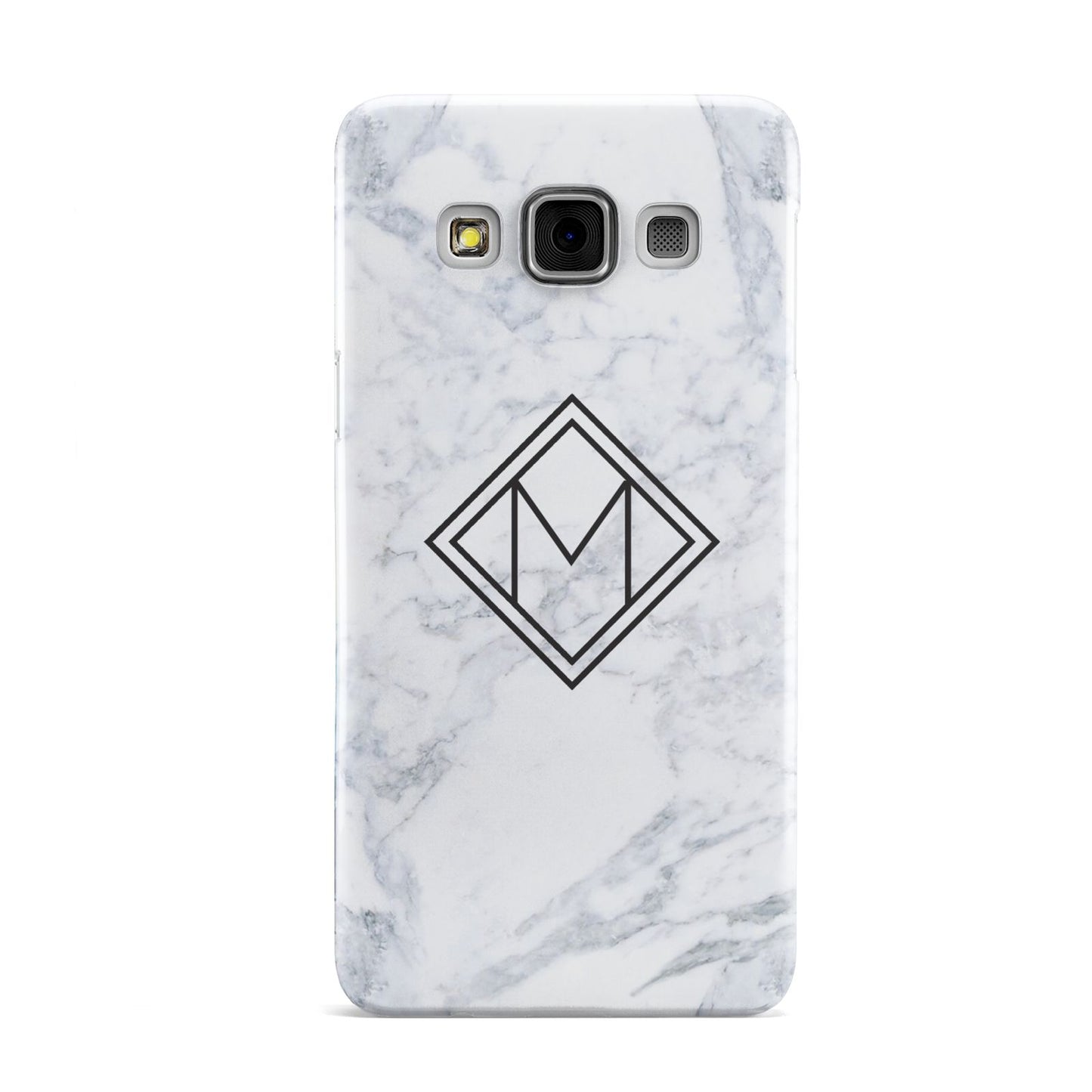 Personalised Marble Customised Initials Samsung Galaxy A3 Case