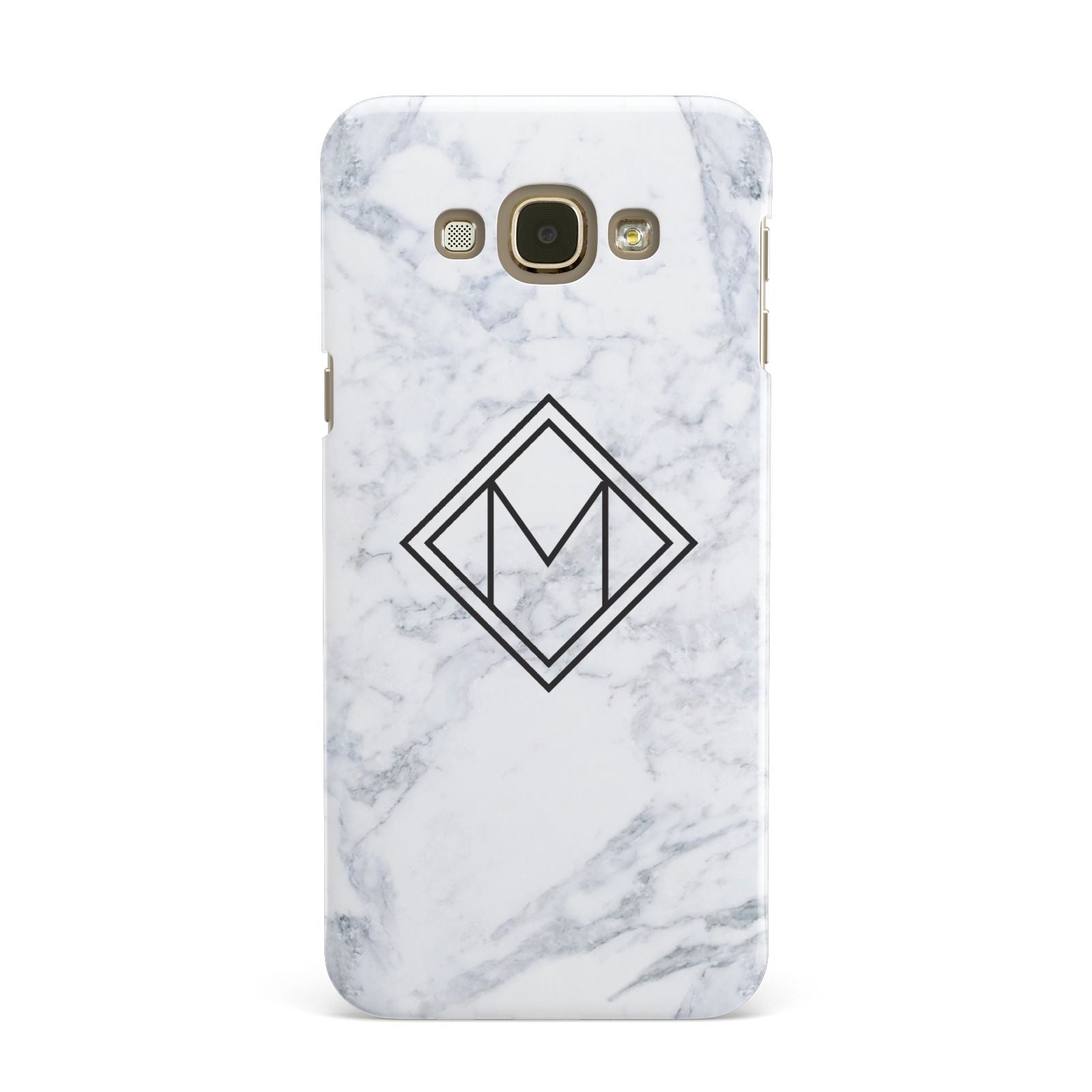 Personalised Marble Customised Initials Samsung Galaxy A8 Case