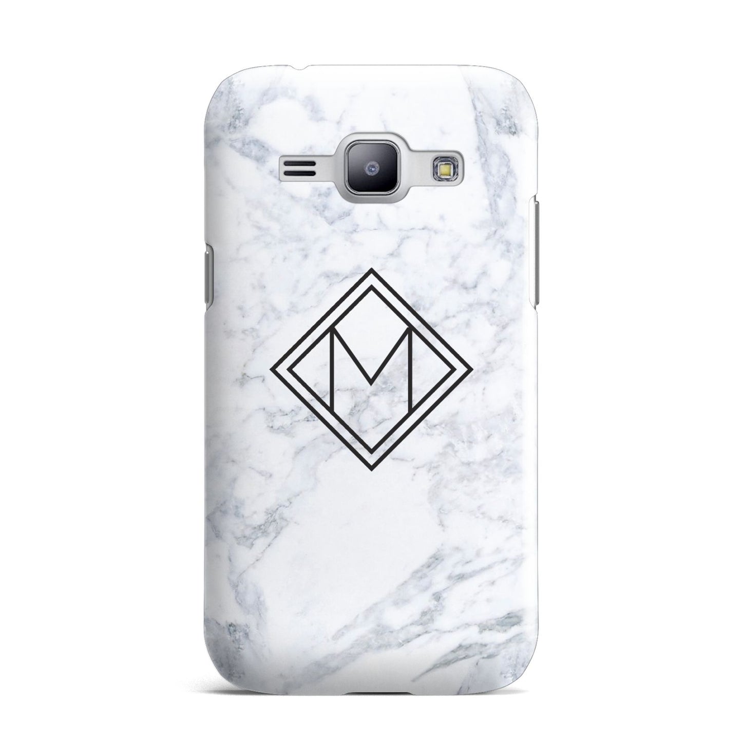 Personalised Marble Customised Initials Samsung Galaxy J1 2015 Case