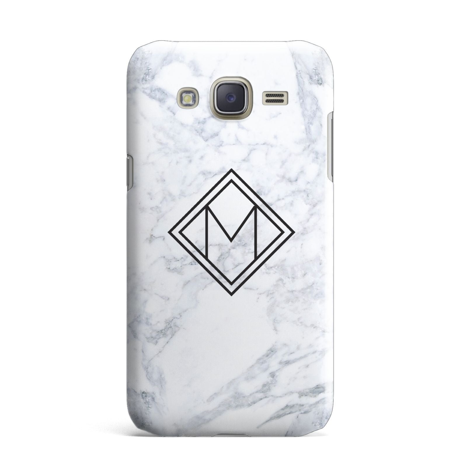 Personalised Marble Customised Initials Samsung Galaxy J7 Case