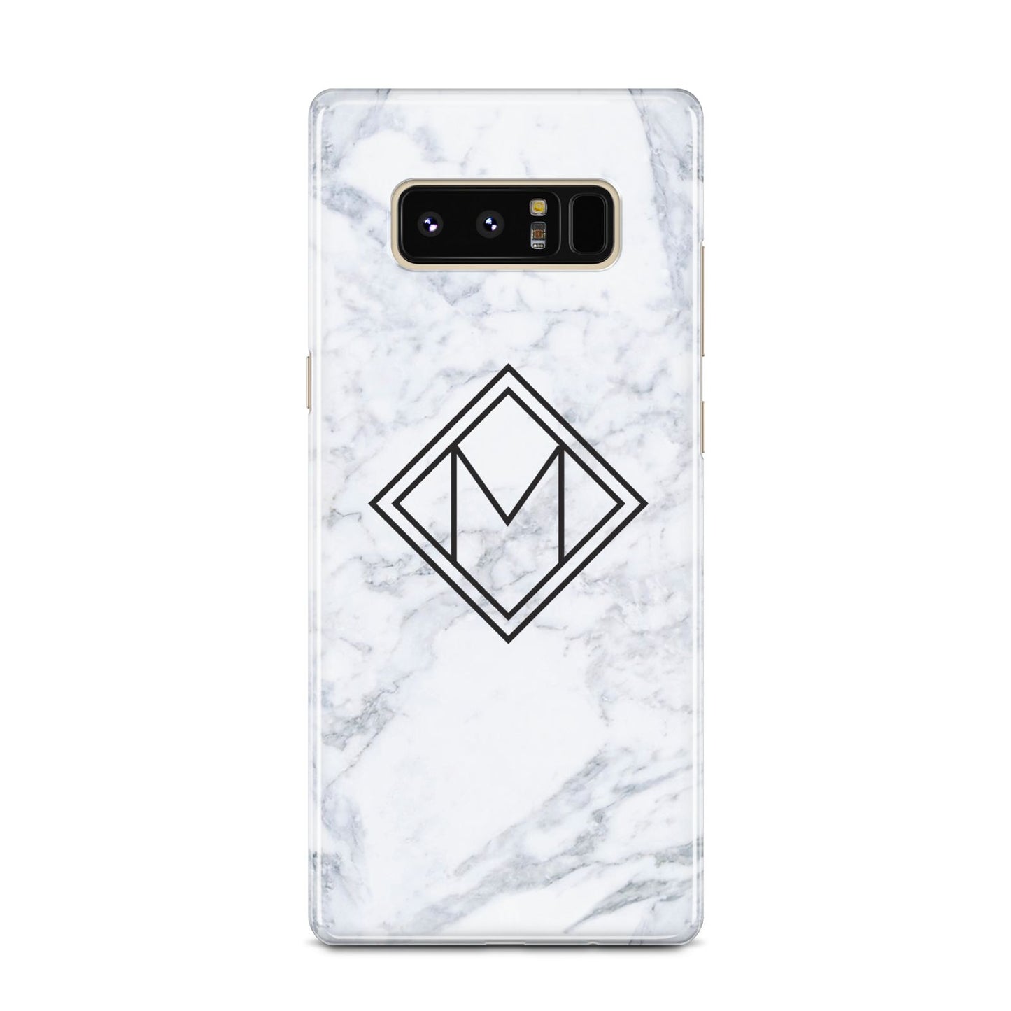 Personalised Marble Customised Initials Samsung Galaxy Note 8 Case