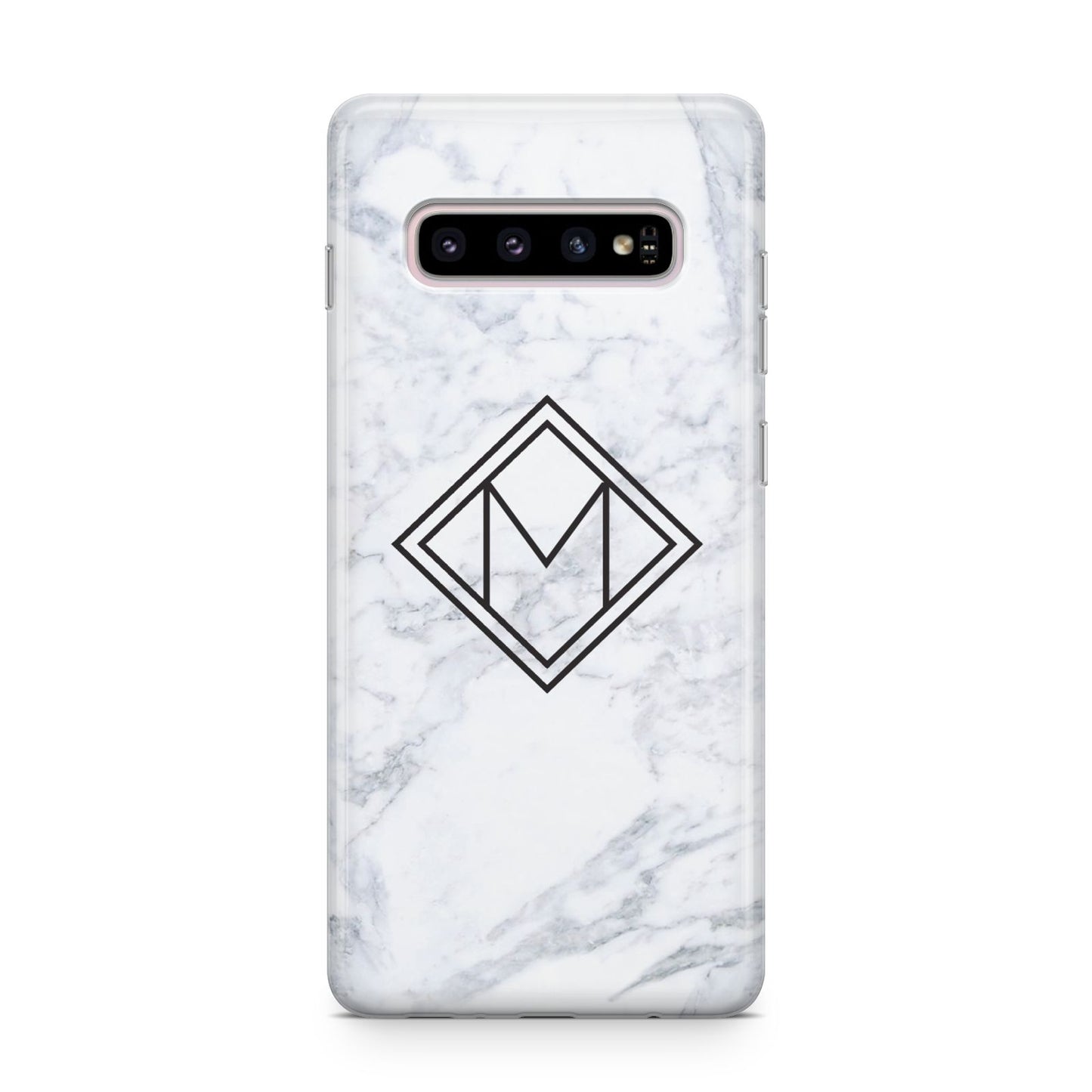 Personalised Marble Customised Initials Samsung Galaxy S10 Plus Case