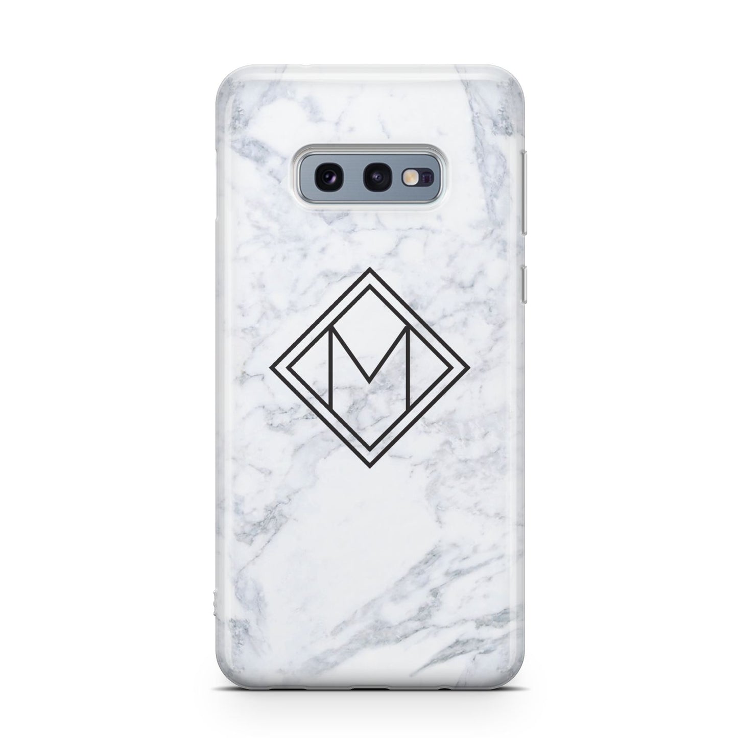 Personalised Marble Customised Initials Samsung Galaxy S10E Case