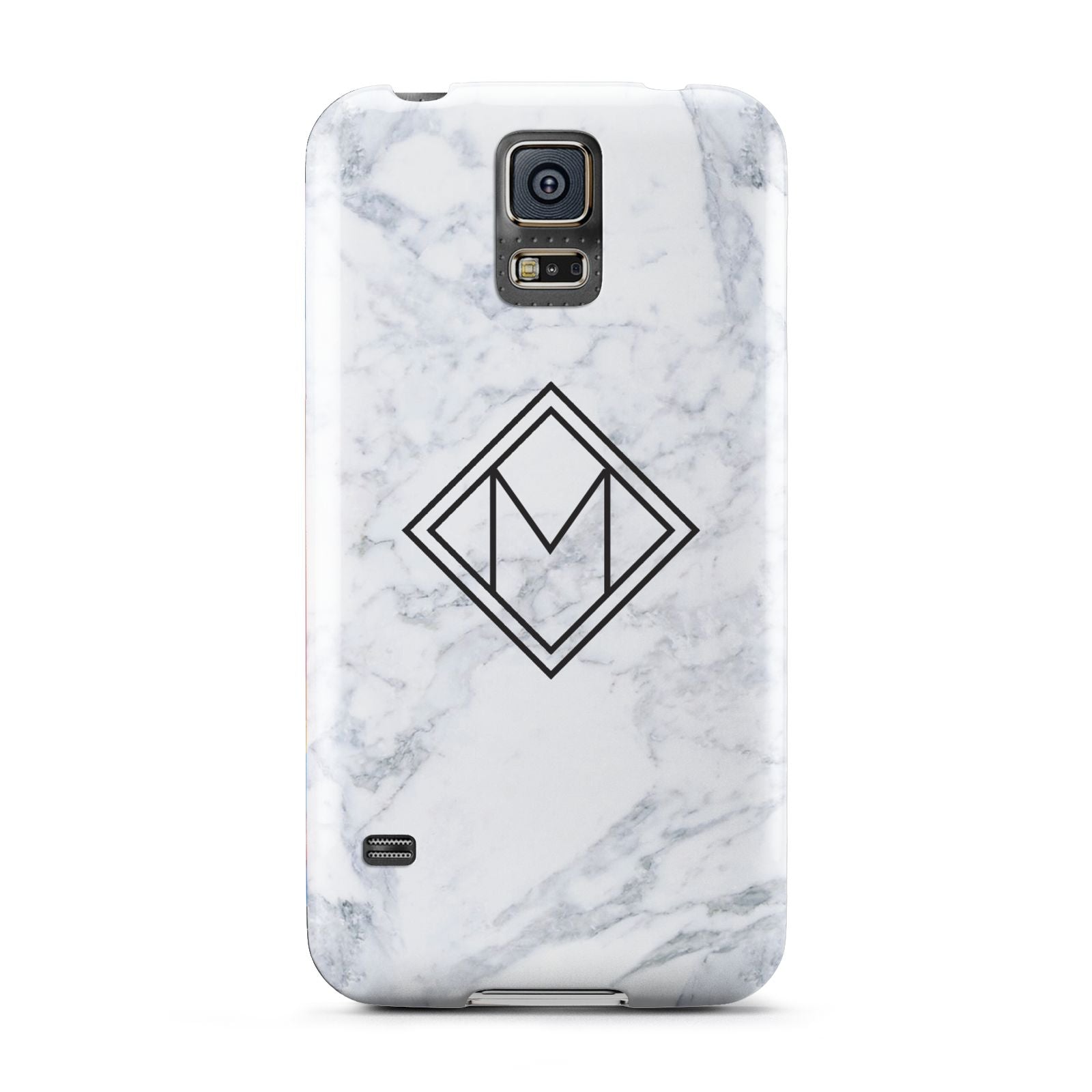 Personalised Marble Customised Initials Samsung Galaxy S5 Case