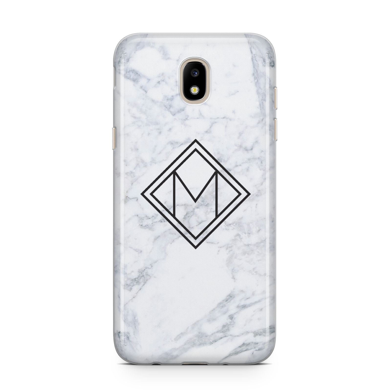 Personalised Marble Customised Initials Samsung J5 2017 Case