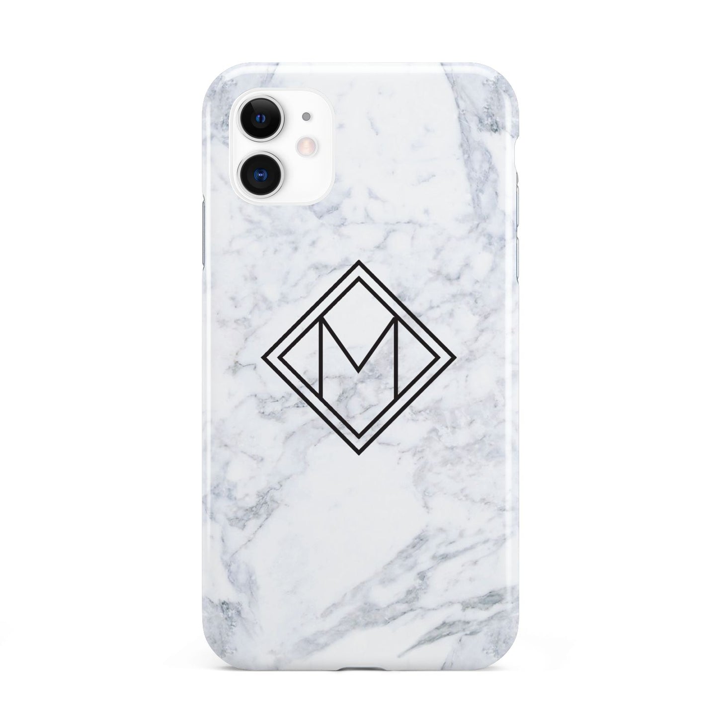 Personalised Marble Customised Initials iPhone 11 3D Tough Case