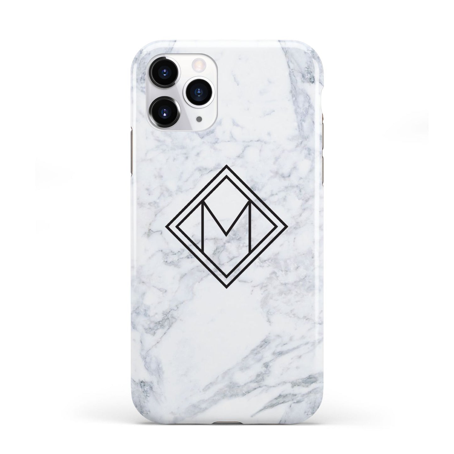 Personalised Marble Customised Initials iPhone 11 Pro 3D Tough Case