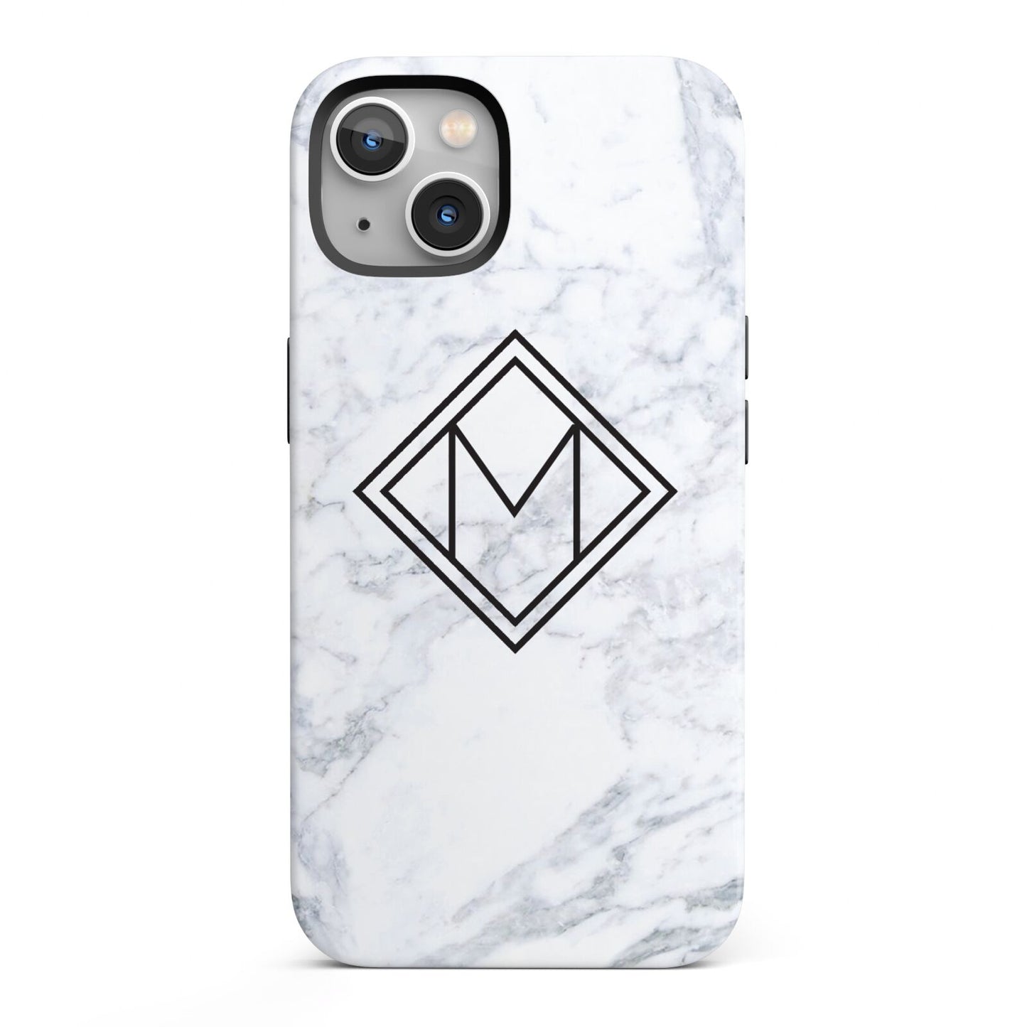 Personalised Marble Customised Initials iPhone 13 Full Wrap 3D Tough Case