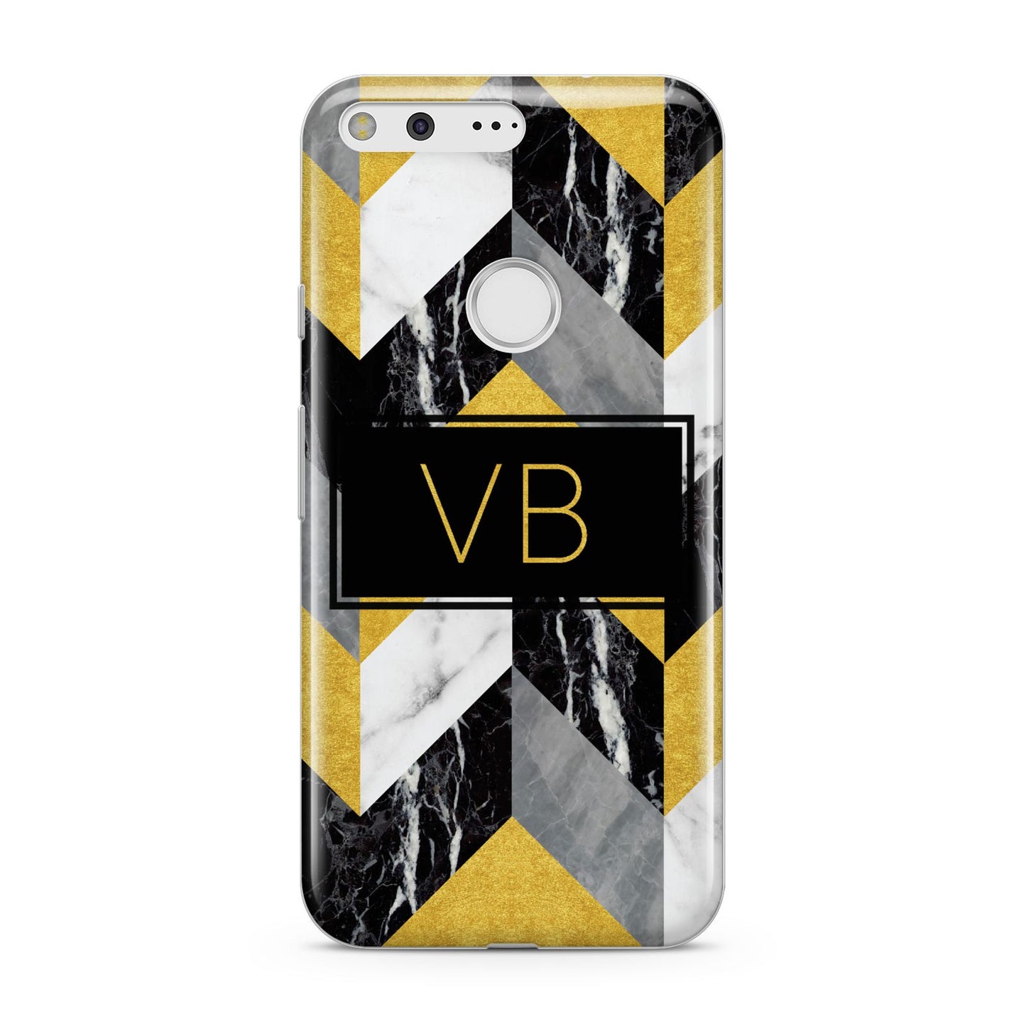 Personalised Marble Effect Initials Google Pixel Case