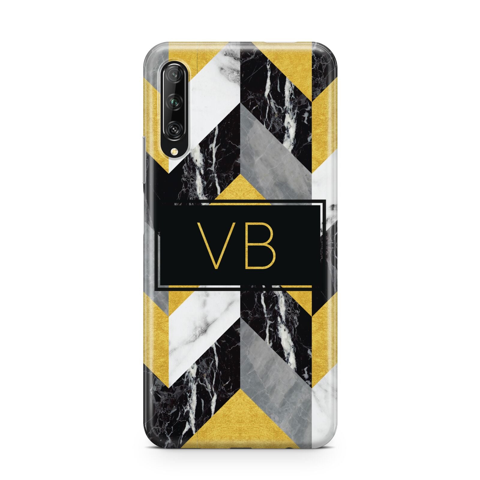 Personalised Marble Effect Initials Huawei P Smart Pro 2019
