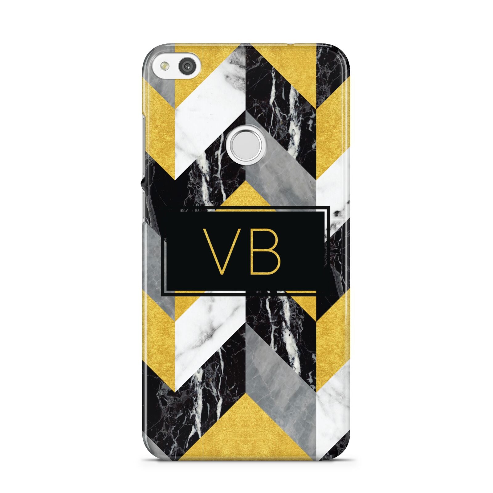 Personalised Marble Effect Initials Huawei P8 Lite Case