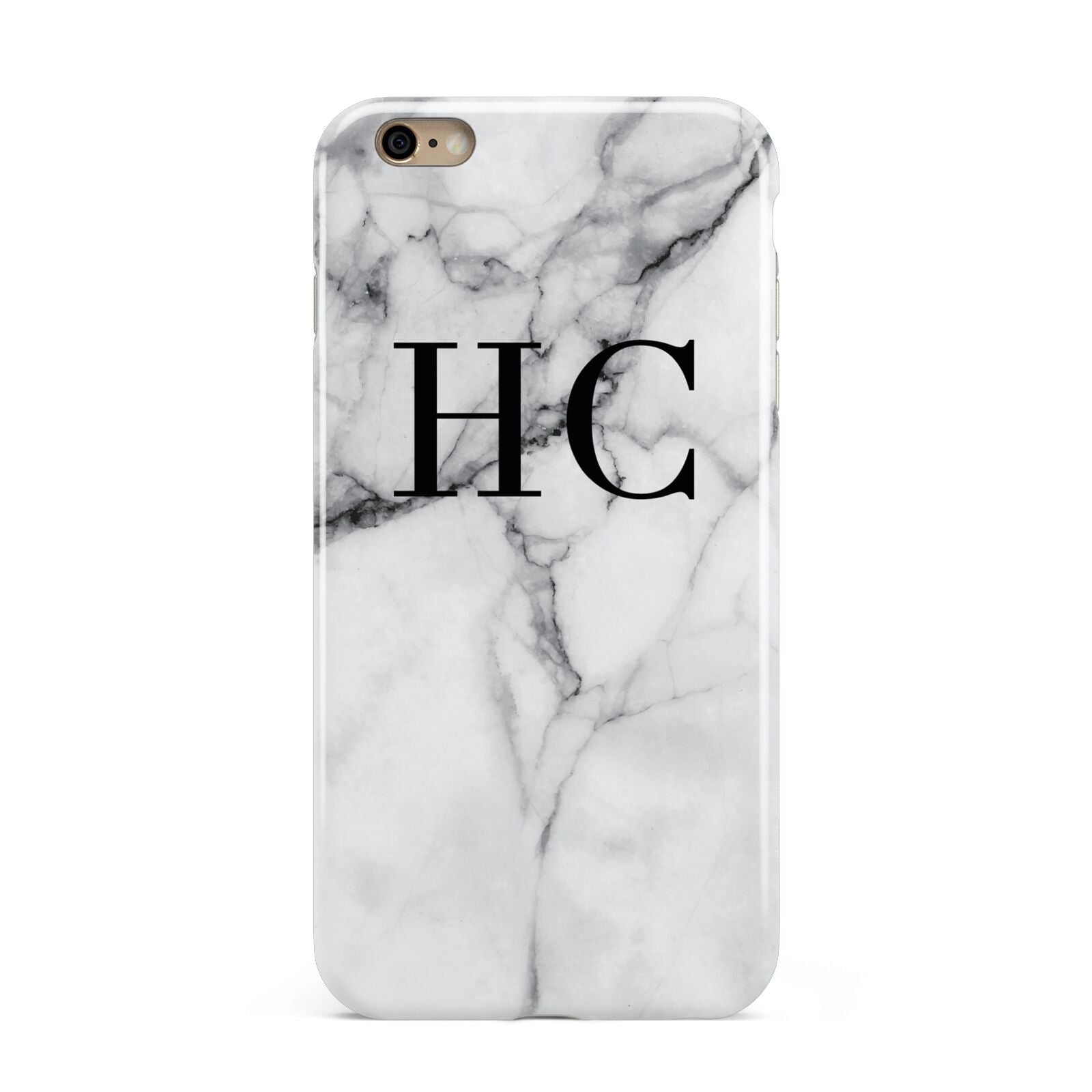 Personalised Marble Effect Initials Monogram Apple iPhone 6 Plus 3D Tough Case