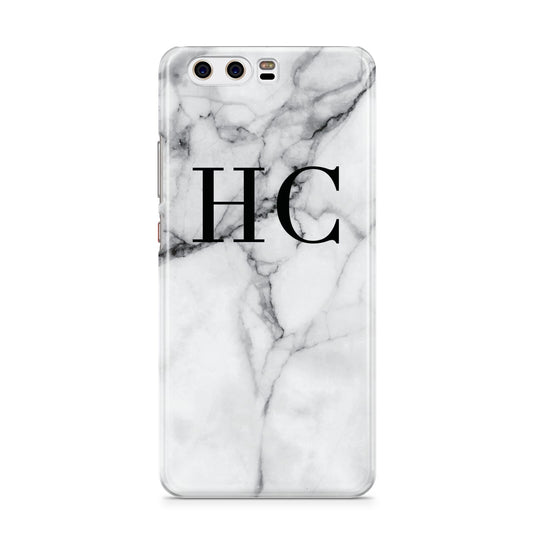 Personalised Marble Effect Initials Monogram Huawei P10 Phone Case