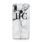 Personalised Marble Effect Initials Monogram Huawei P20 Lite Phone Case