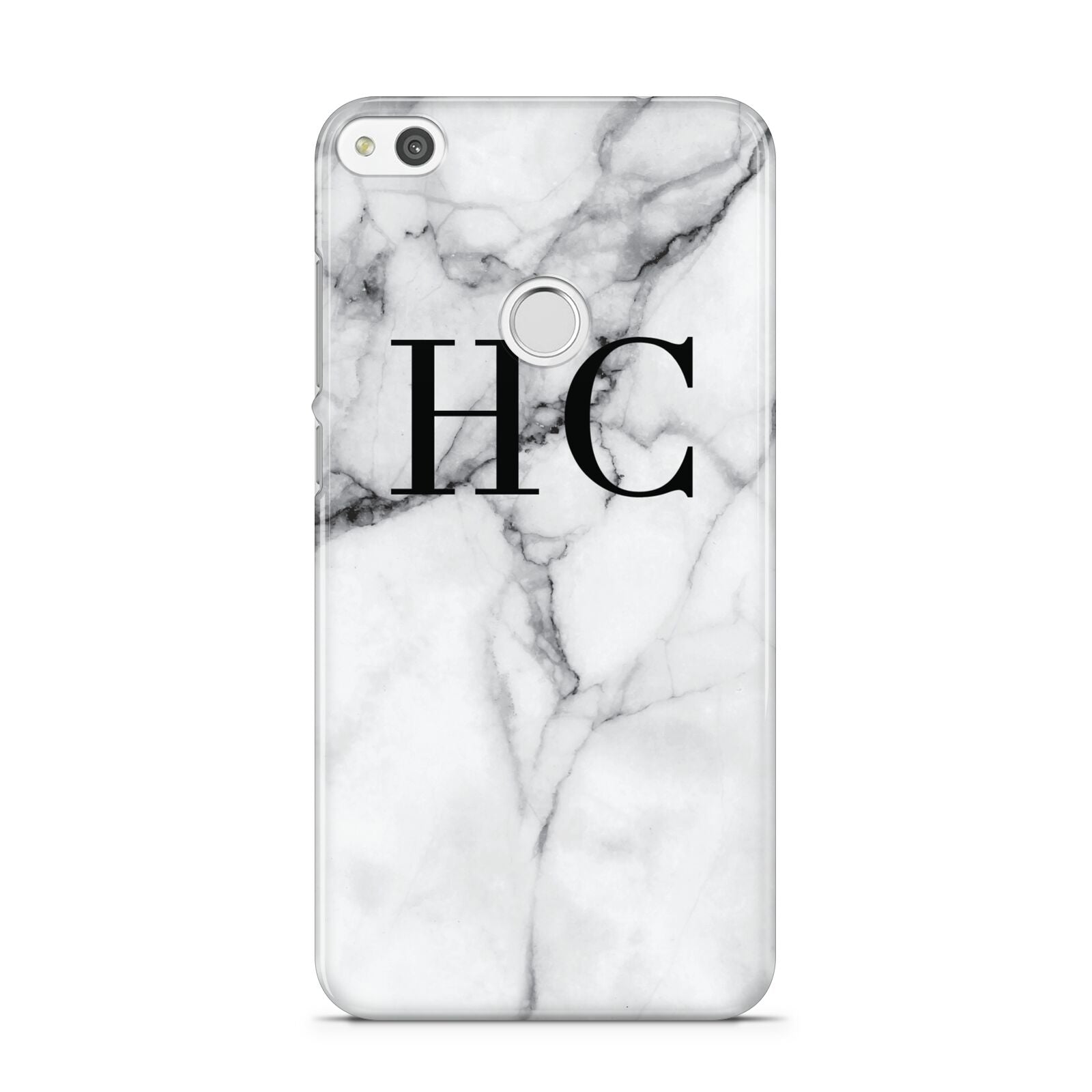 Personalised Marble Effect Initials Monogram Huawei P8 Lite Case
