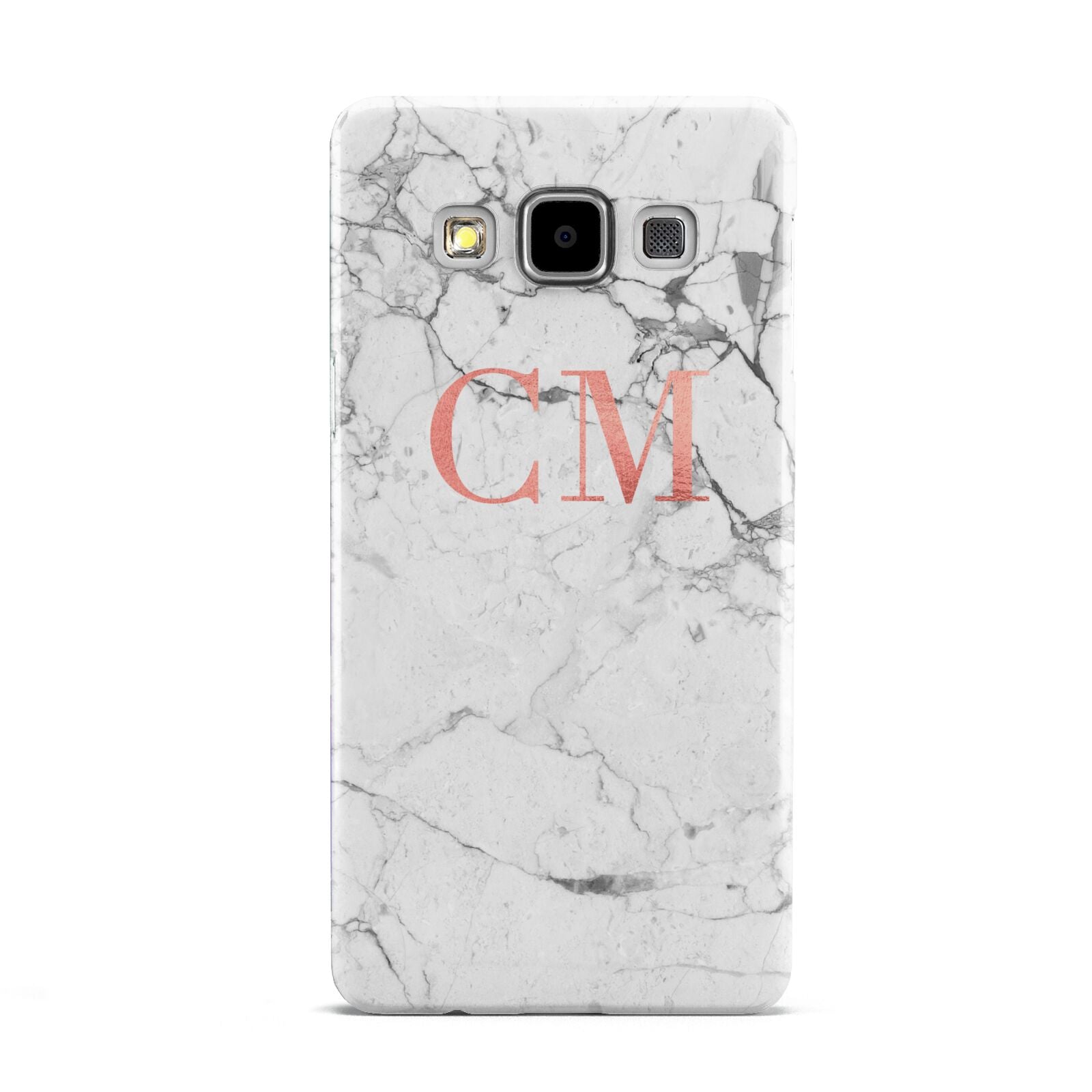 Personalised Marble Initial Rose Gold Samsung Galaxy A5 Case